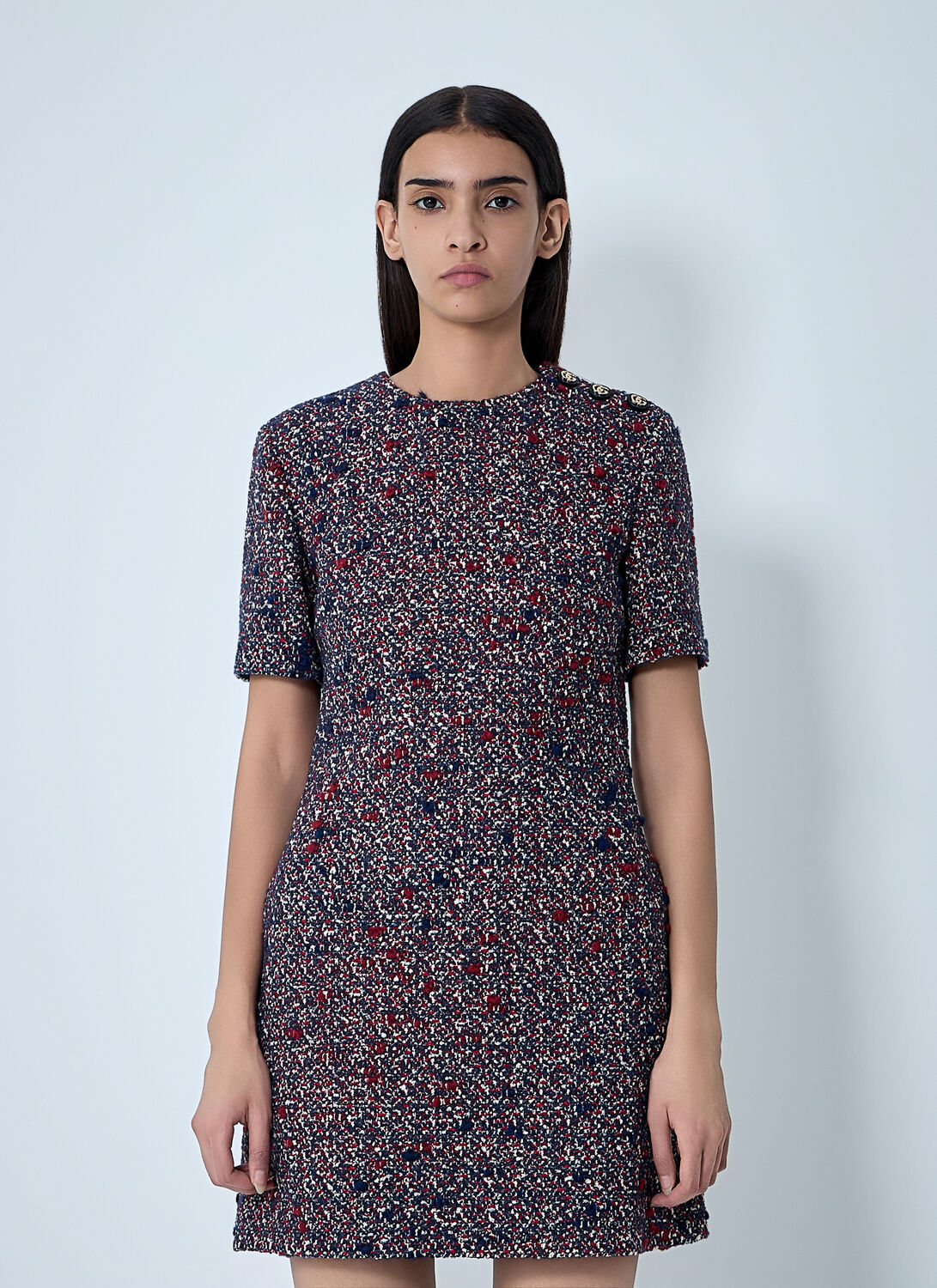 Gucci Women Boucle Dress In Blue