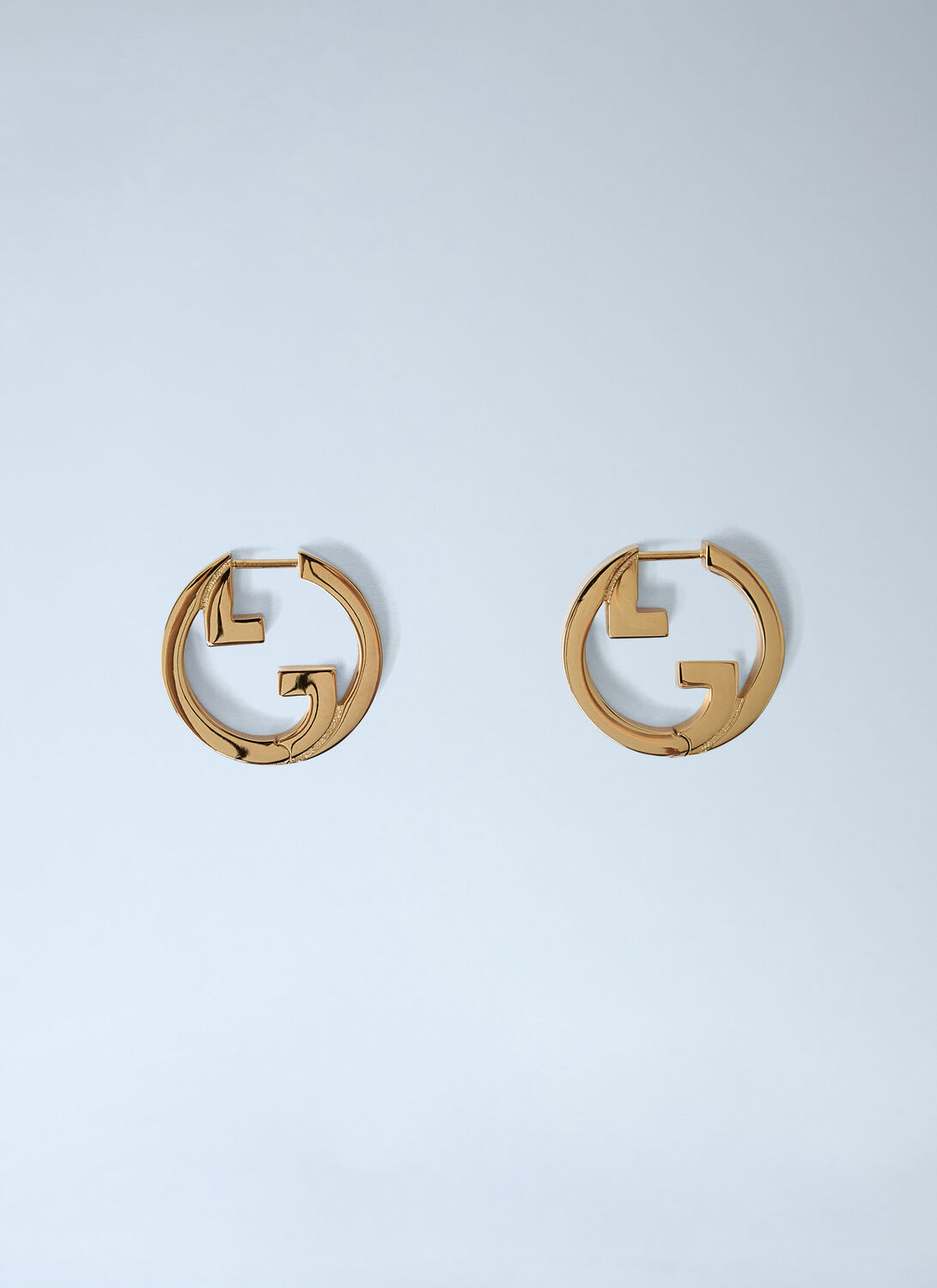 Gucci Blondie Hoop Earrings In Gold