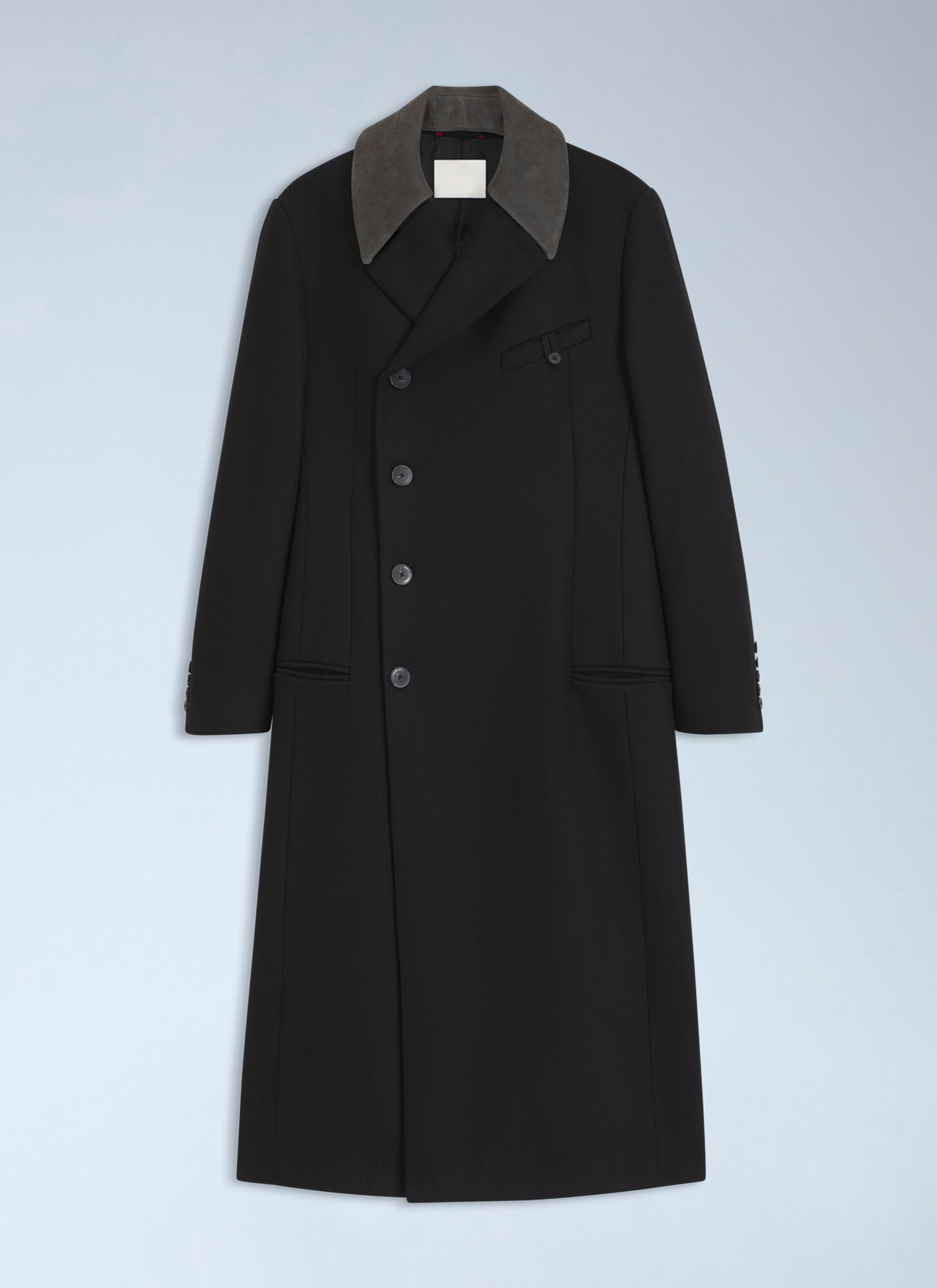 HUGO x entire studios Wool-blend Long Coat - Man Coats Black Eu - 46