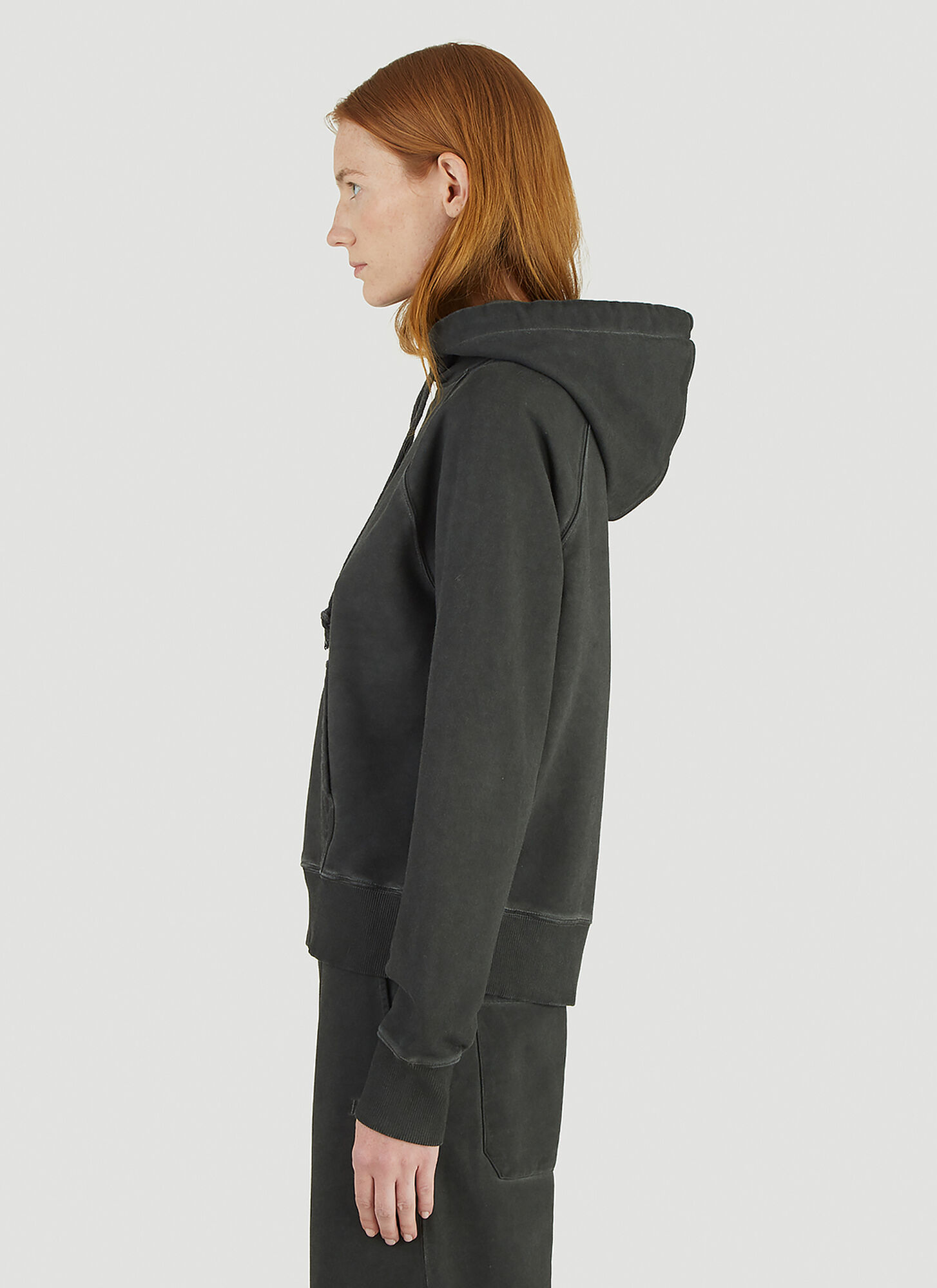  Helmut Lang Helmut Lang Classic Hooded Sweatshirt - Frau Sweatshirts Grey Xs 