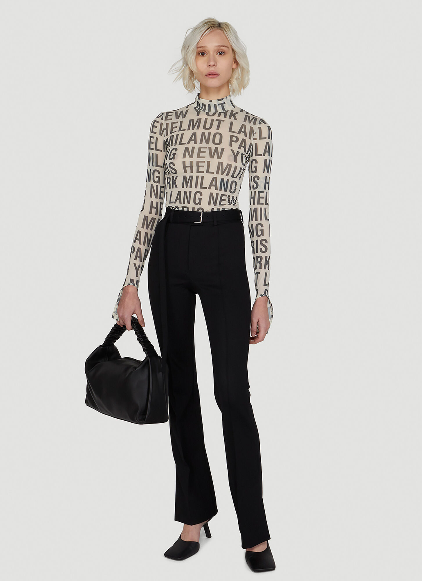  Helmut Lang Helmut Lang Destination Print Top - Woman Tops White Xs 