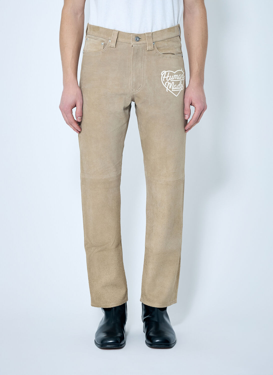 Human Made Belt-loop Casual Pants In Beige