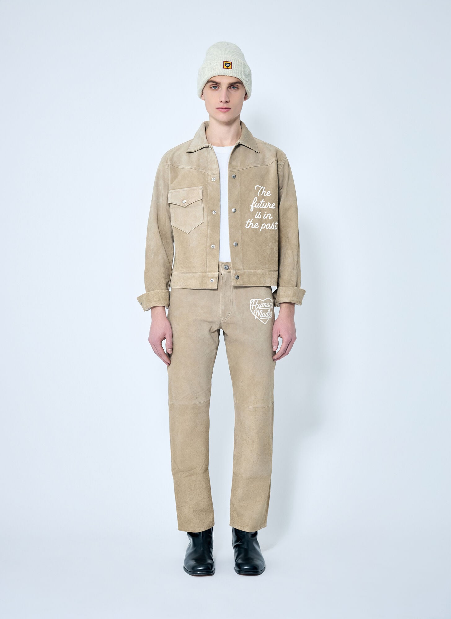  Human Made Human Made Suede Pants - Mann Hosen Beige L 
