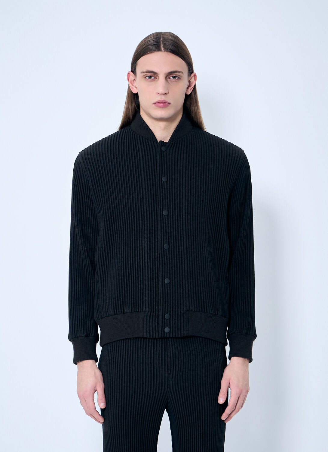 Issey Miyake Kersey Pleats Jacket In Brown