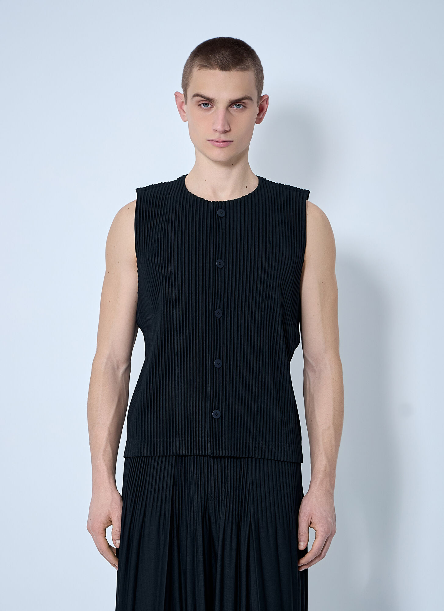 Issey Miyake Tailored Pleats 1 Top In Black