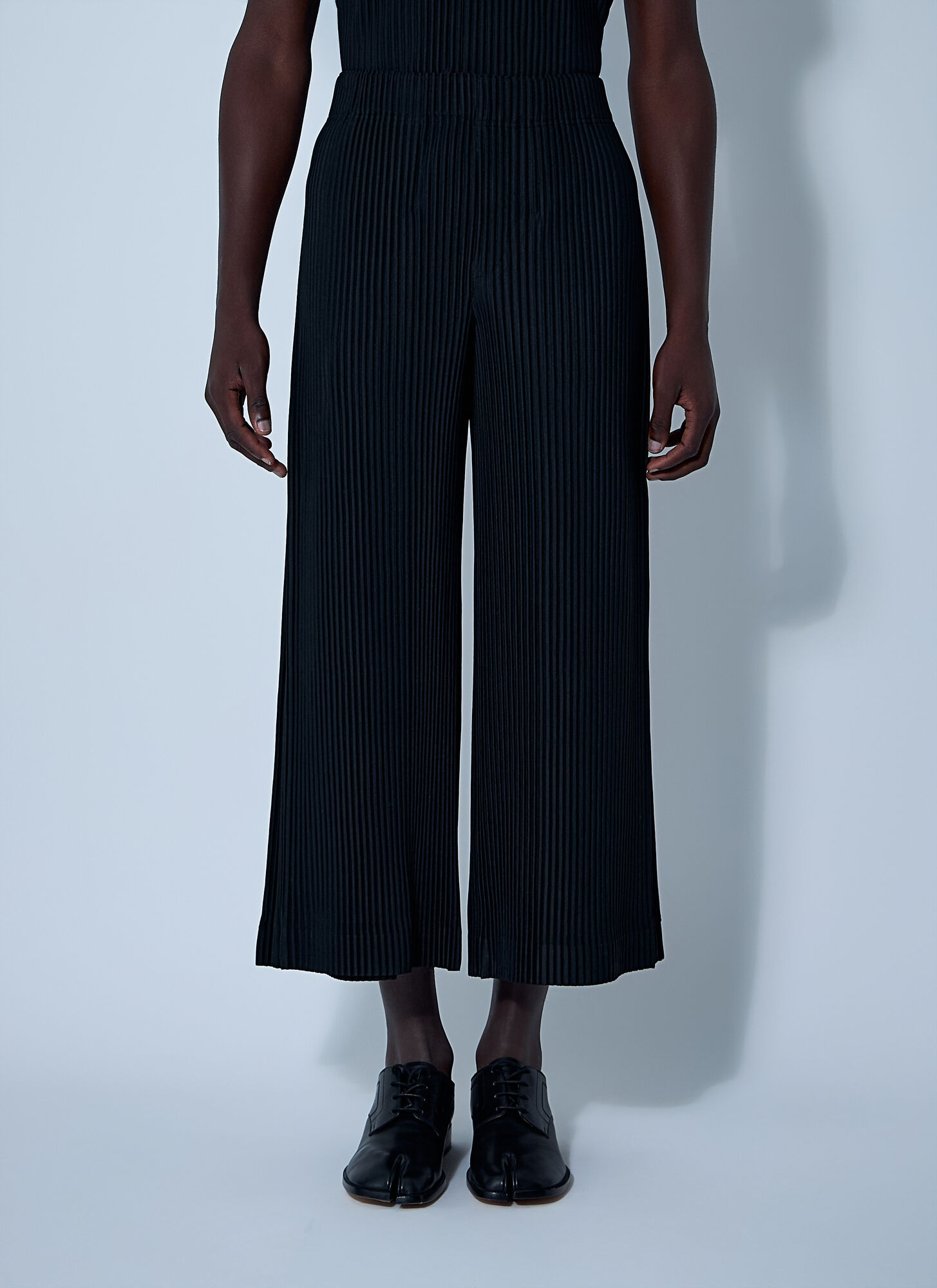 Issey Miyake Pleated Pants In Black