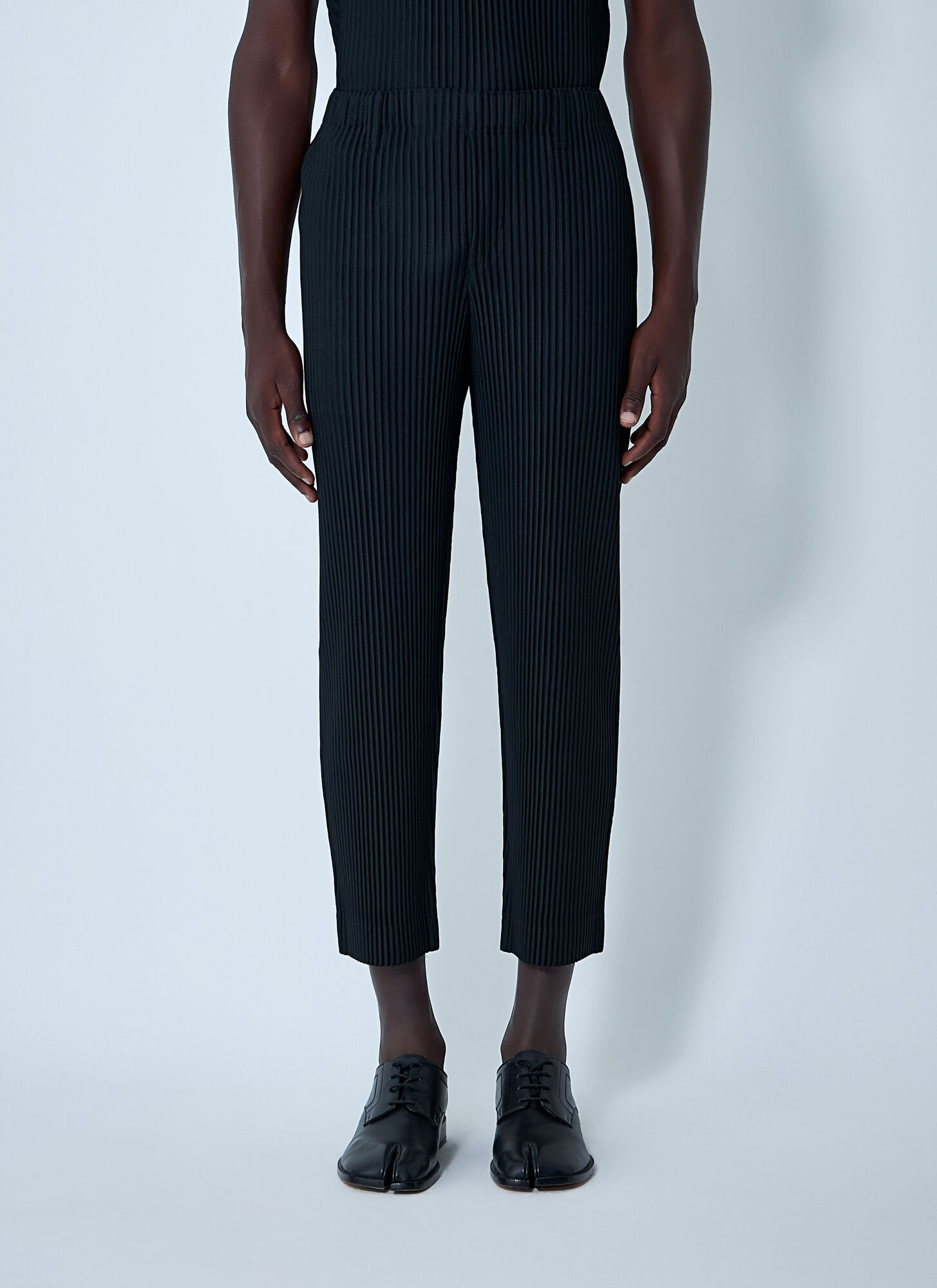 Homme Plissé Issey Miyake Men's Black Pleated Pants - Man Pants 1