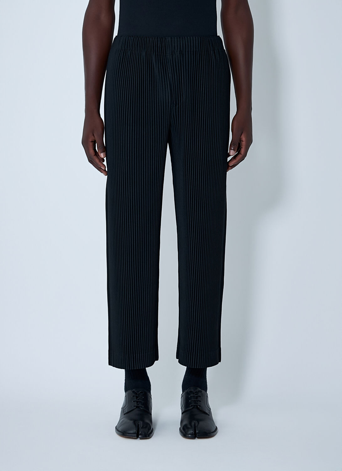 Issey Miyake Pleated Pants In Blue