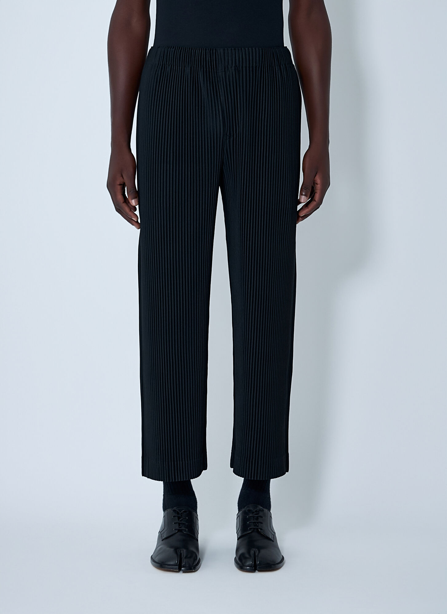 Homme Plissé Issey Miyake Men's Black Pleated Pants - Man Pants 1