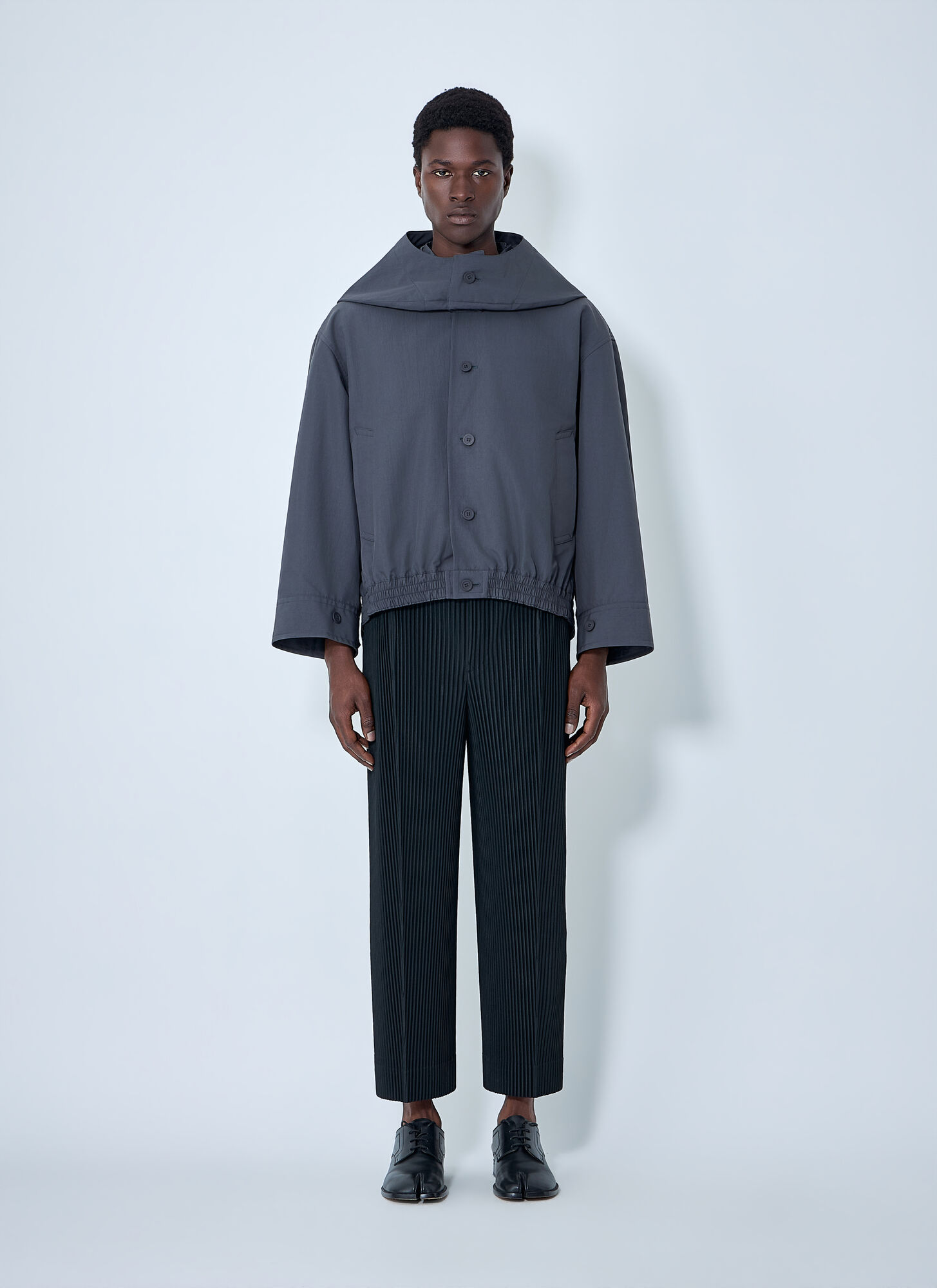  Homme Plissé Issey Miyake Homme Plissé Issey Miyake Structured Oversized Jacket - Mann Jacken Black 4 