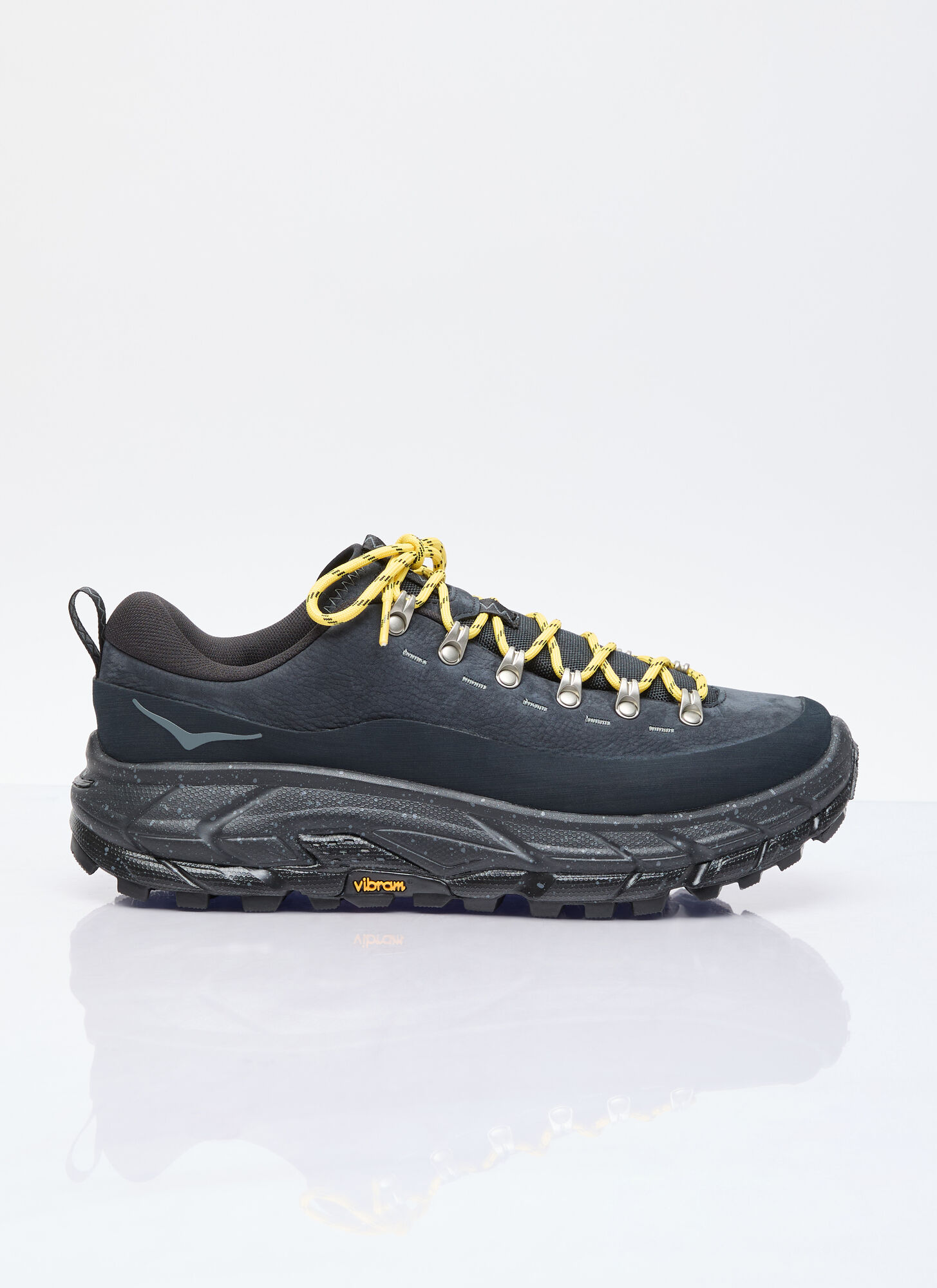 Hoka Tor Summit Rubber-trimmed Nubuck And Mesh Sneakers In Black