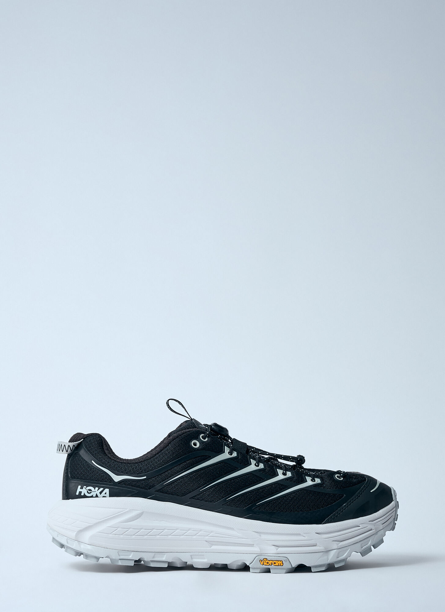Hoka One One Mafate Three2 Chunky Lace-up Sneakers In Black