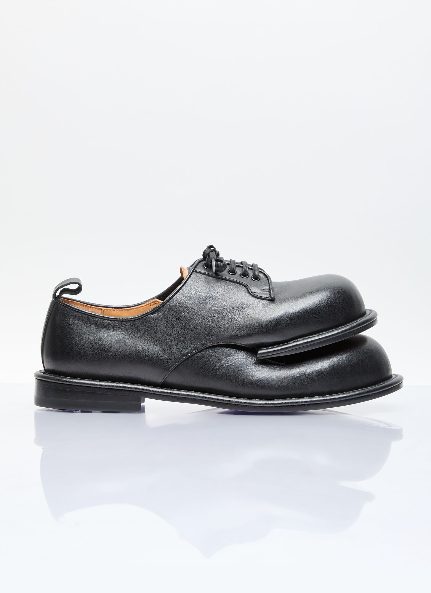 Shop Comme Des Garçons Homme Deux Double-footed Derby Shoes In Black