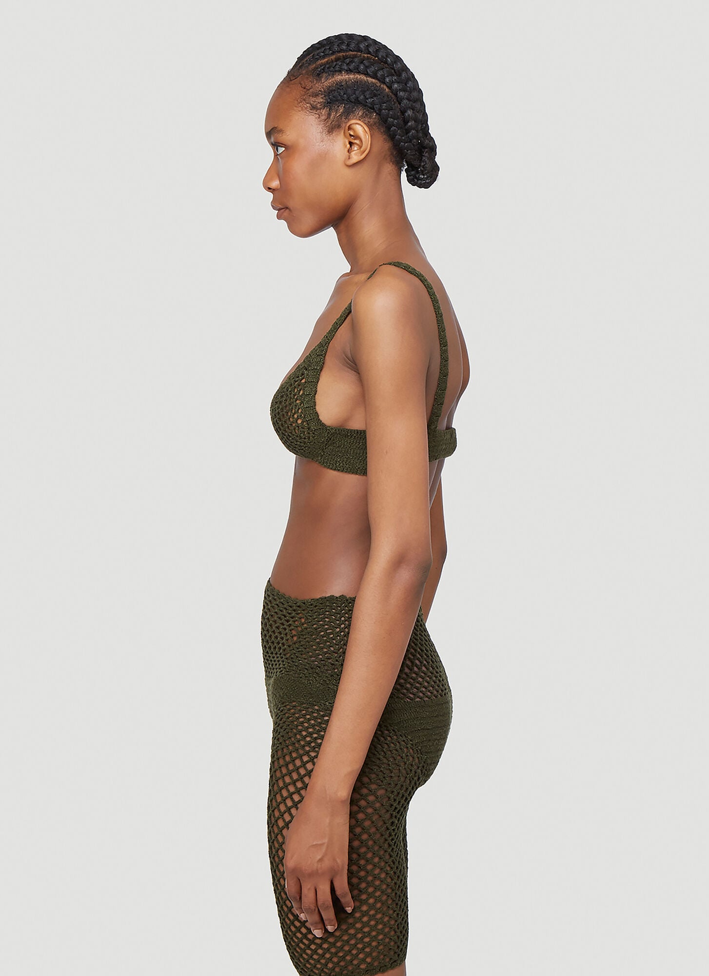  Isa Boulder Isa Boulder Explore Crochet Bra - Frau Tops Green S 