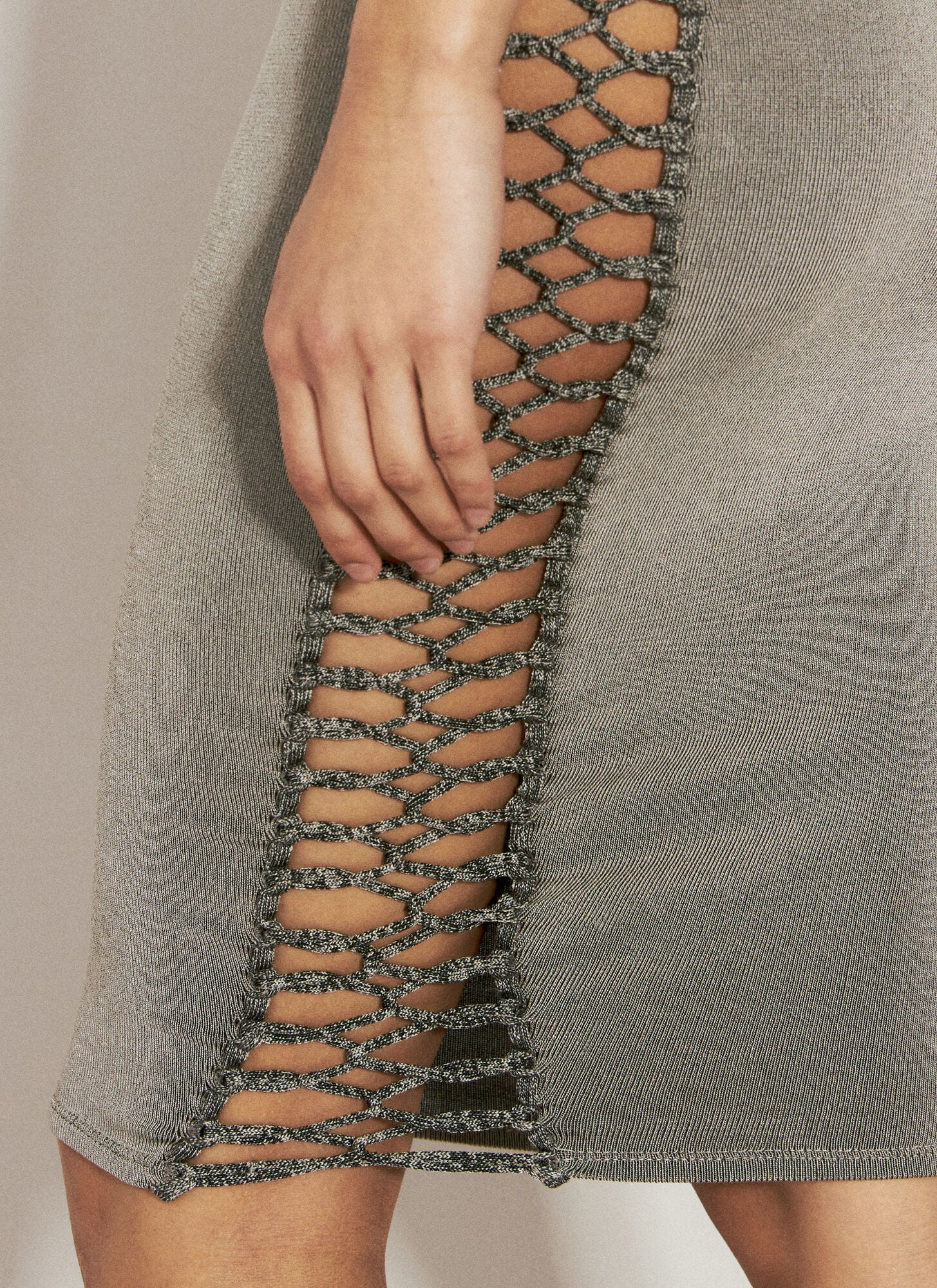  Isa Boulder Isa Boulder Floater Knit Midi Dress - Frau Kleider Grey Xs 