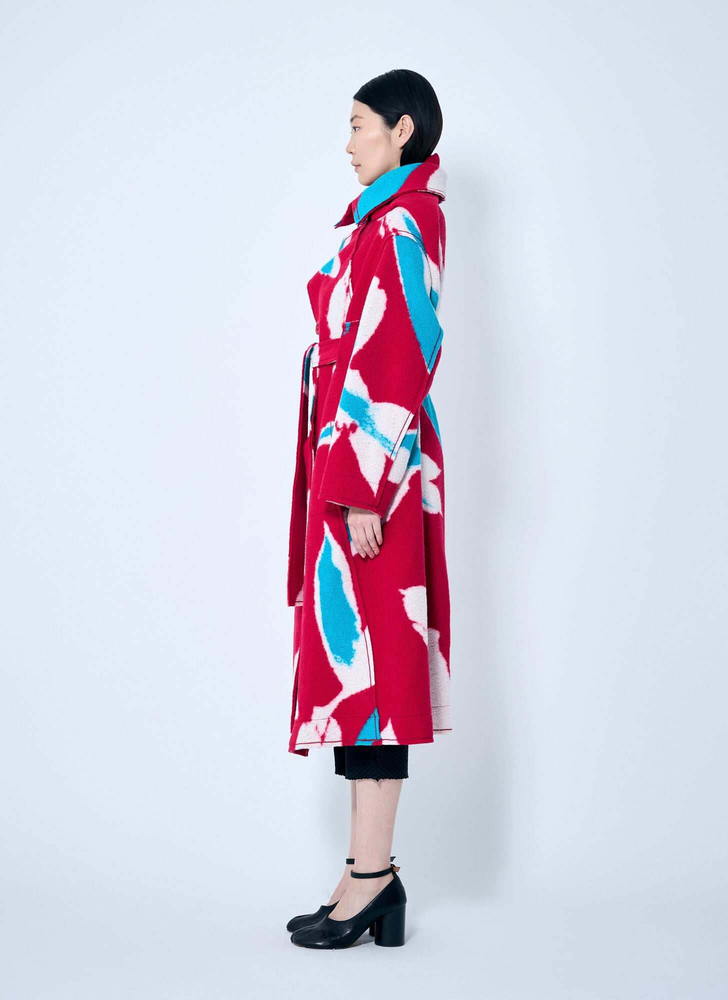 Issey Miyake Issey Miyake Vigor Long Coat - Frau Mäntel Red 1 