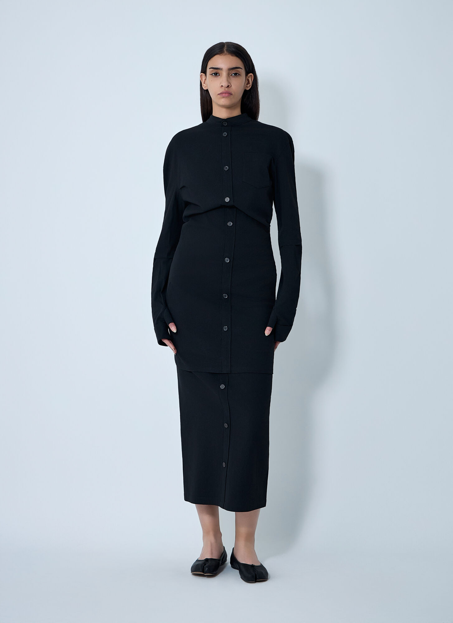  Issey Miyake Issey Miyake Like Torso Like Shirt - Frau Hemden Black 2 