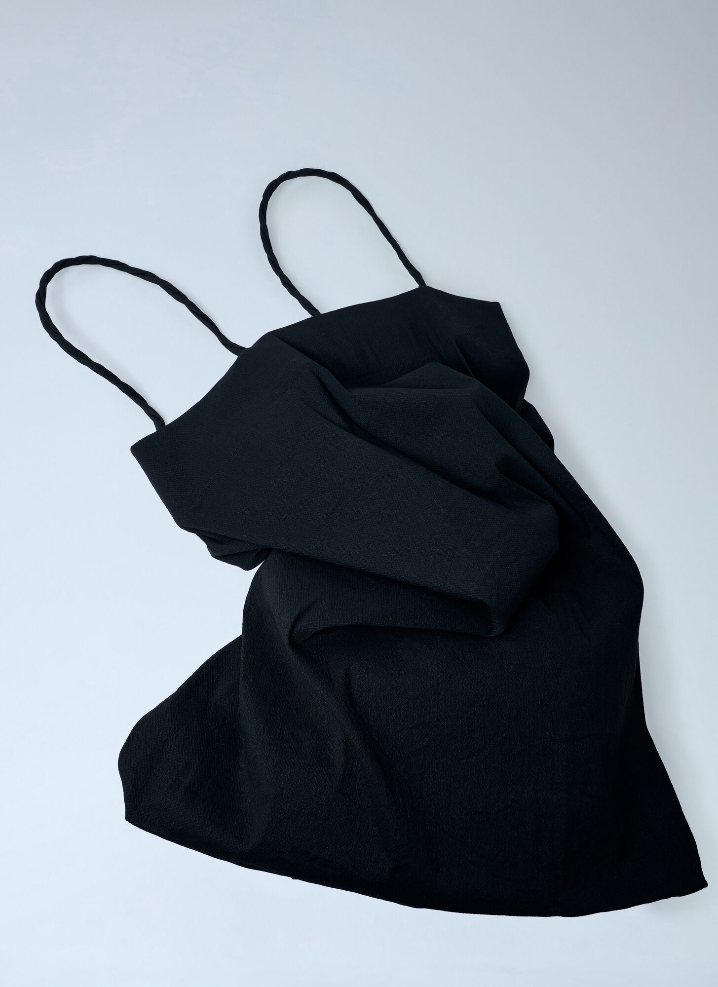 Issey Miyake Paper Tote Bag Top In Black