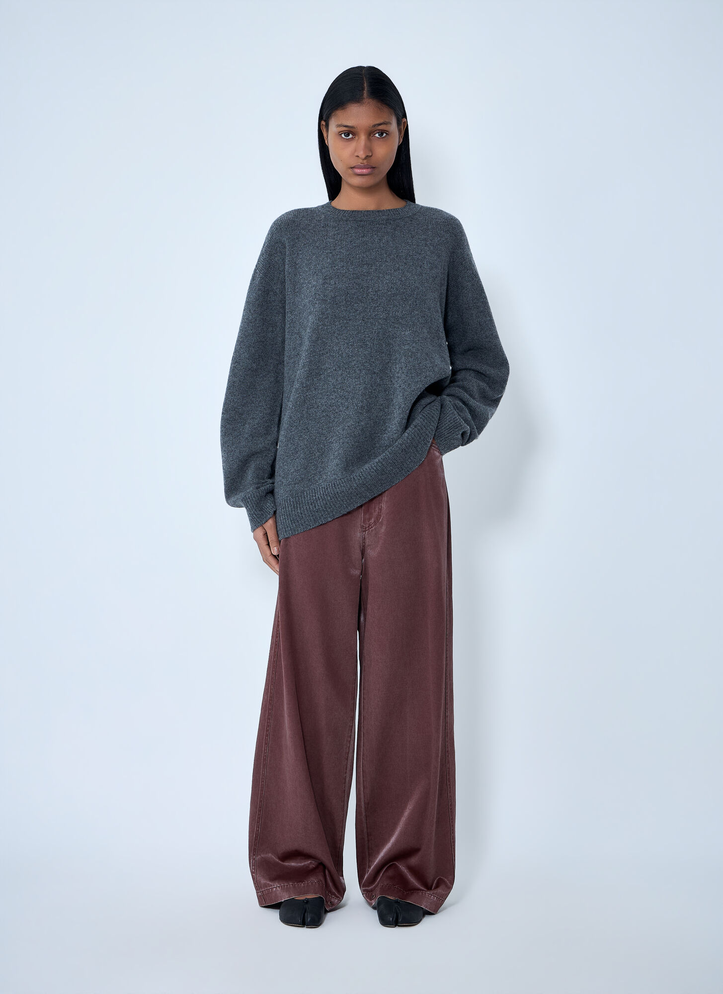  Issey Miyake Issey Miyake Oversized Knit Sweater - Frau Strick Black 2 