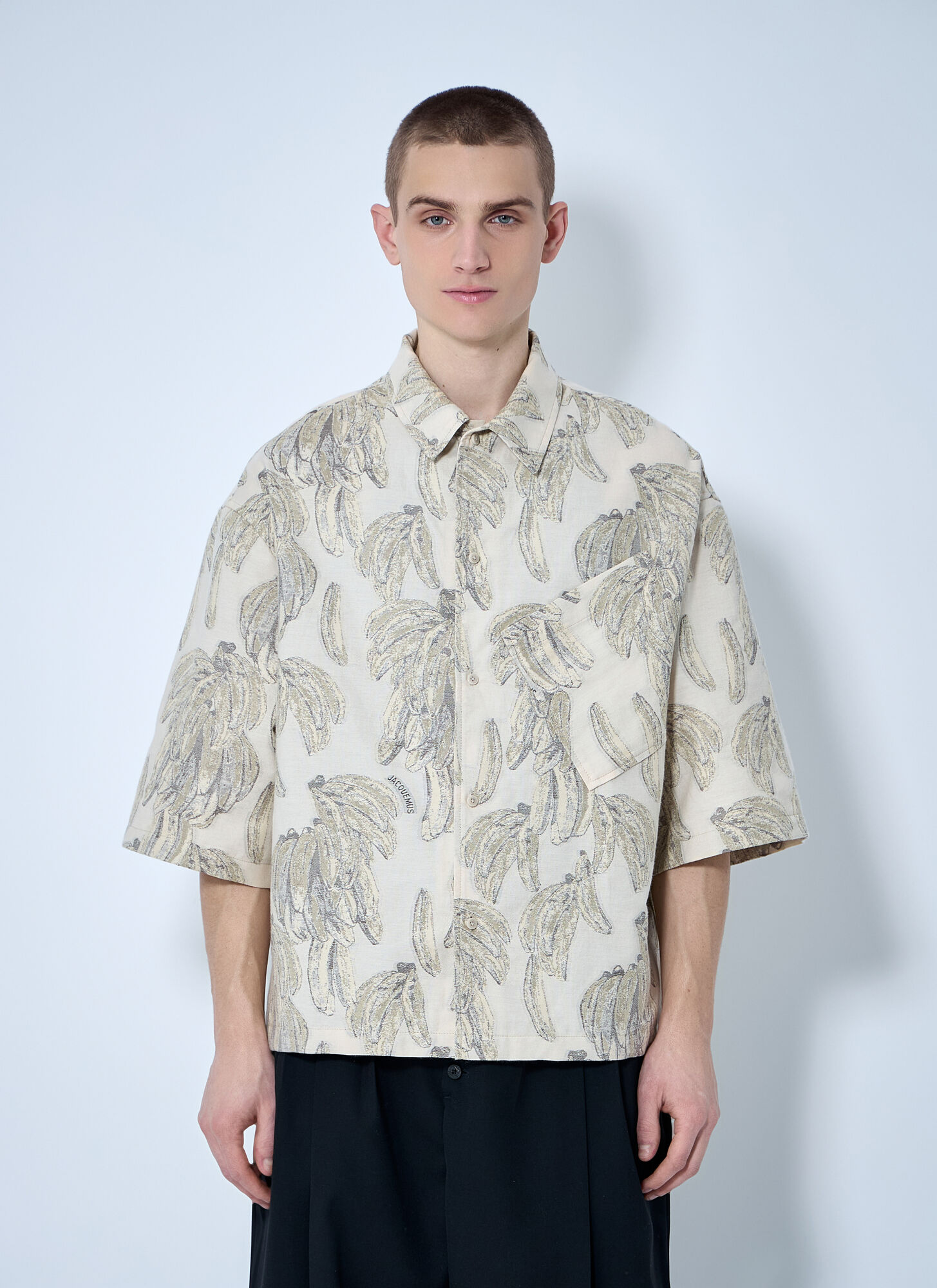 Jacquemus Men La Chemise Aloe Shirt In Beige