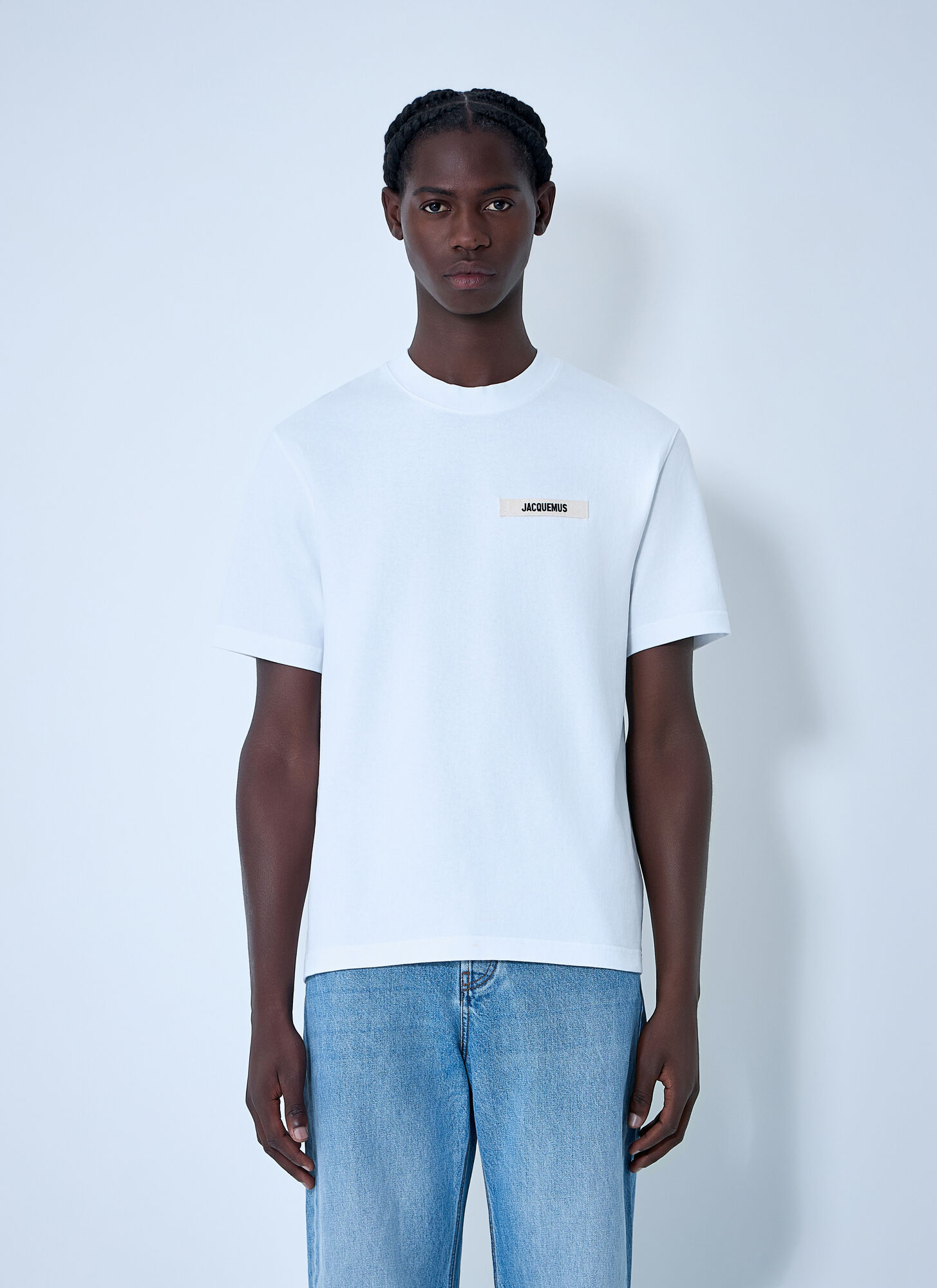 Jacquemus Le T-Shirt Gros Grain - Male - T-Shirts - White - S - Tops - Image 3