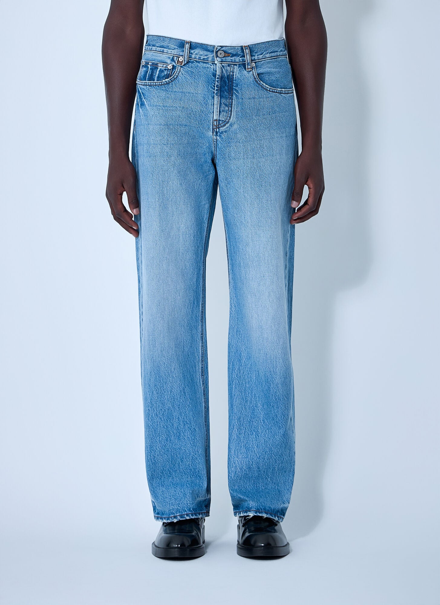 Jacquemus Le De-nimes Droit Jeans - Man Jeans Blue 30　Jacquemus Le De-nimes ストレート ジーンズ - マン ジーンズ ブルー 30 Jacquemus