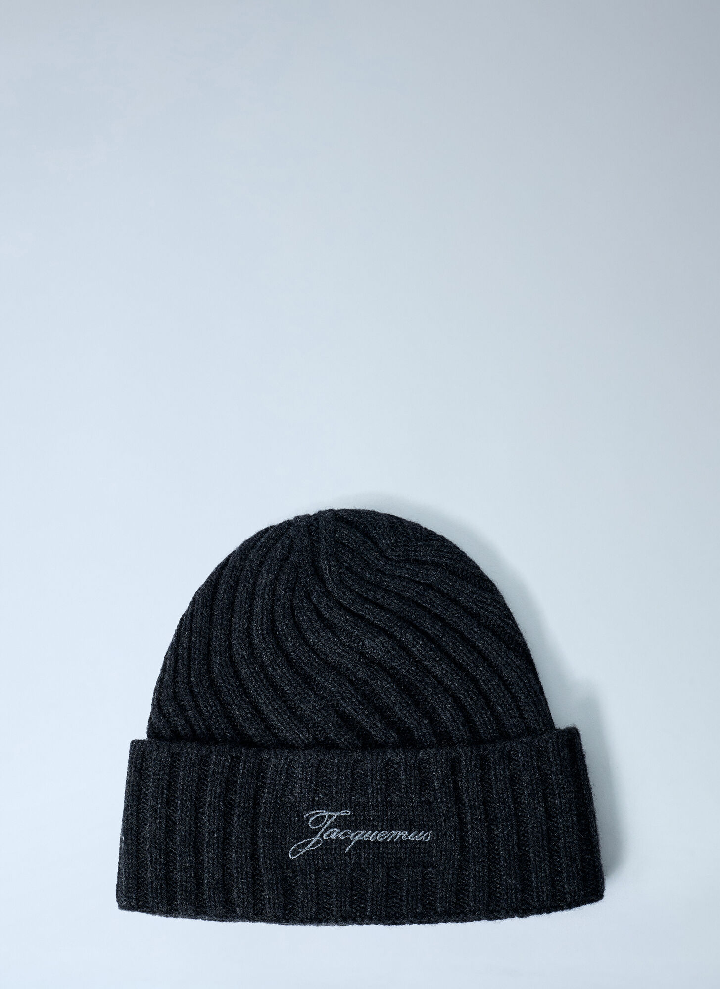 Jacquemus Le Bonnet Tourni Beanie Hat – Man Hats Grey One Size