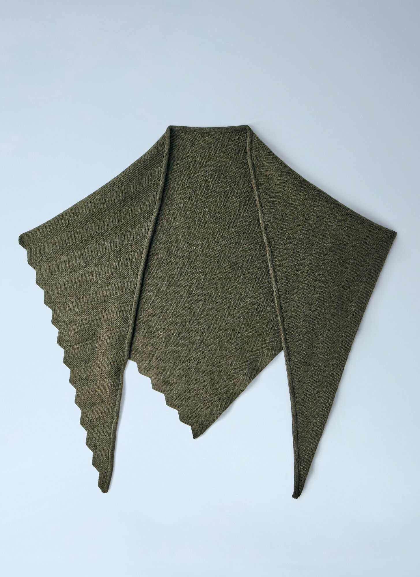  Jacquemus Jacquemus Le Chale Chevron Scarf - Mann Schals Green One Size 