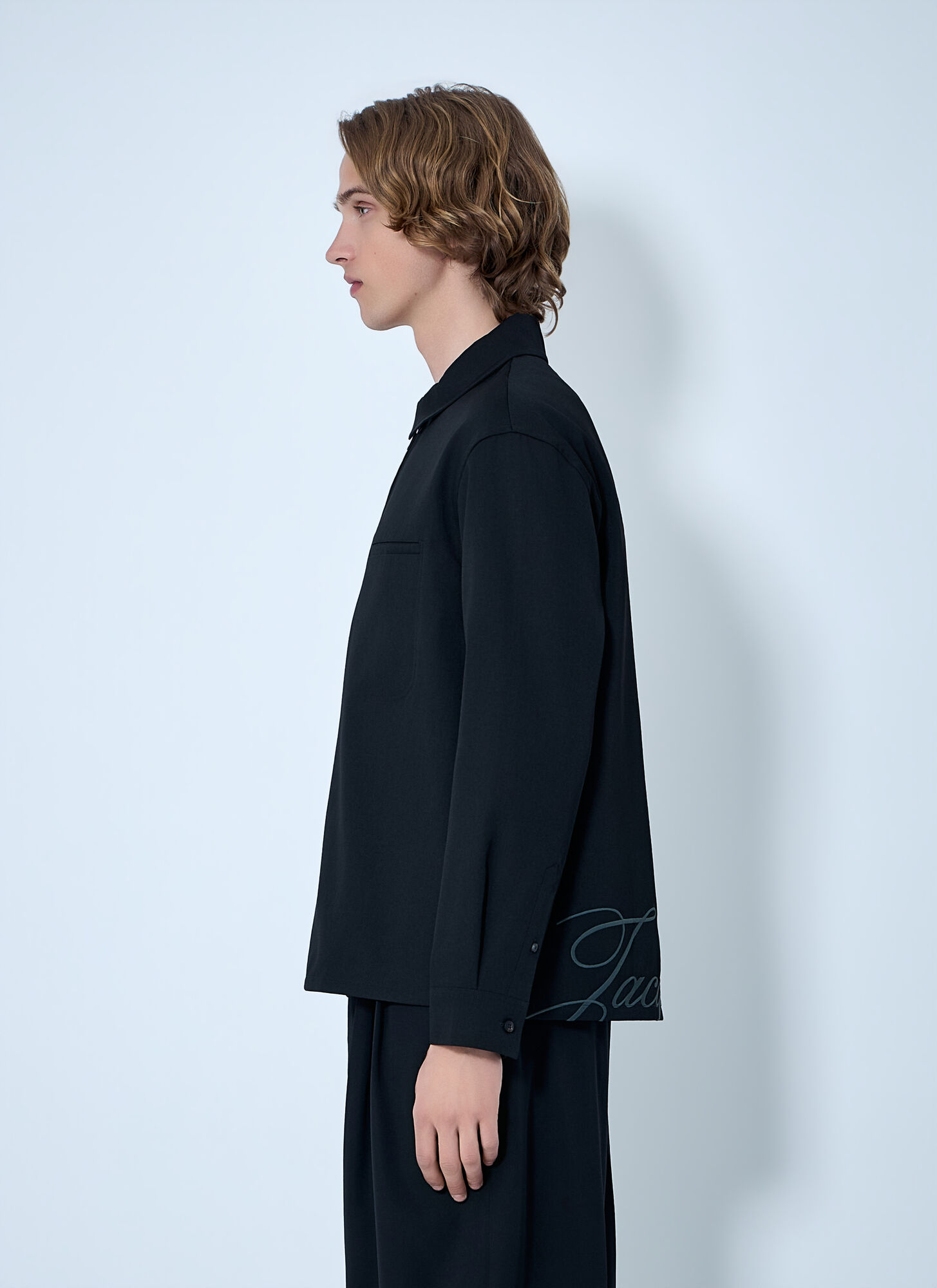  Jacquemus Jacquemus Zip-front Cotton Shirt - Mann Hemden Black Fr - 46 