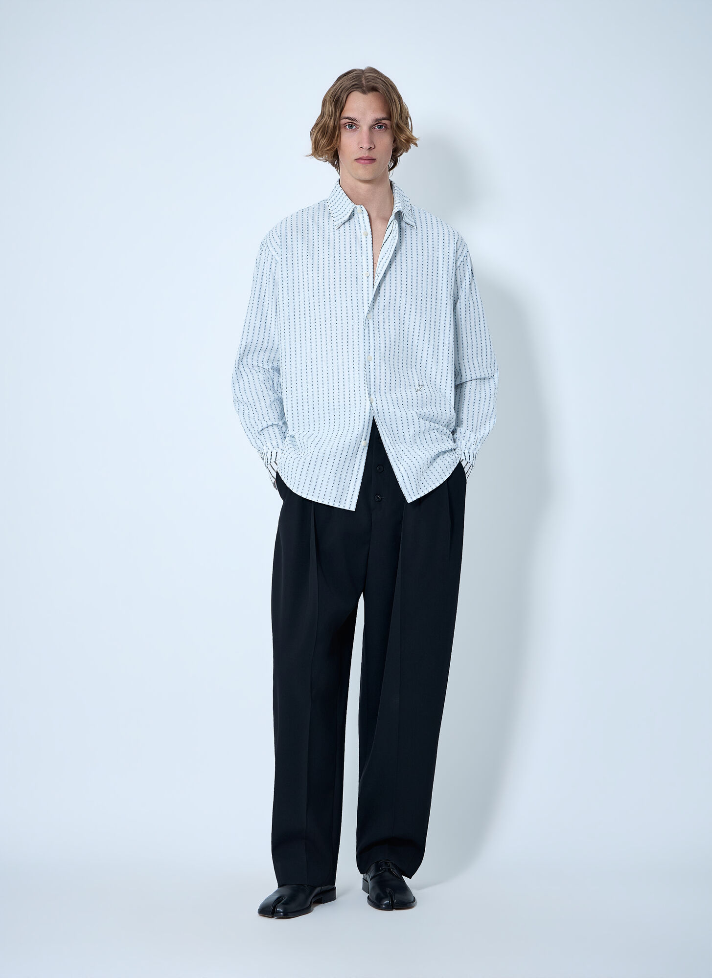  Jacquemus Jacquemus Patterned Cotton Poplin Shirt - Mann Hemden White Fr - 52 