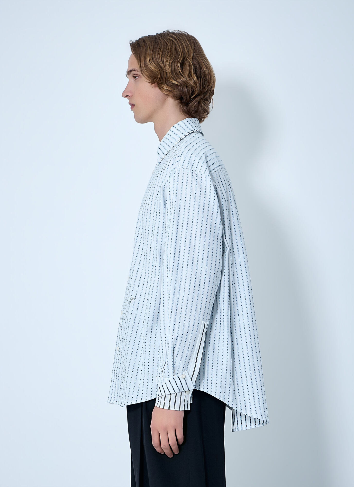  Jacquemus Jacquemus Patterned Cotton Poplin Shirt - Mann Hemden White Fr - 52 