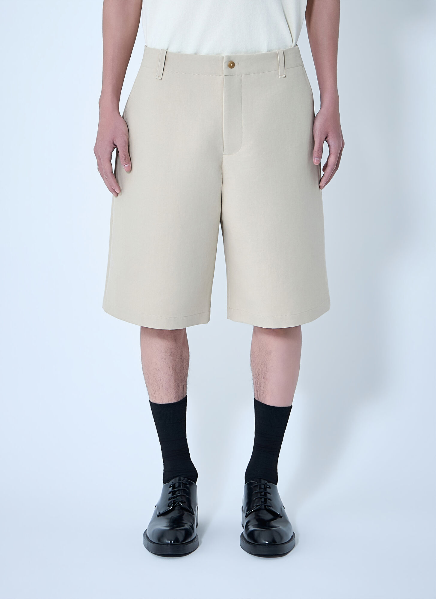 JACQUEMUS Jacquemus Le Short Camargue - Man Shorts Beige Fr - 46　Jacquemus Le Short Camargue - マン ショーツ ベージュ Fr - 46