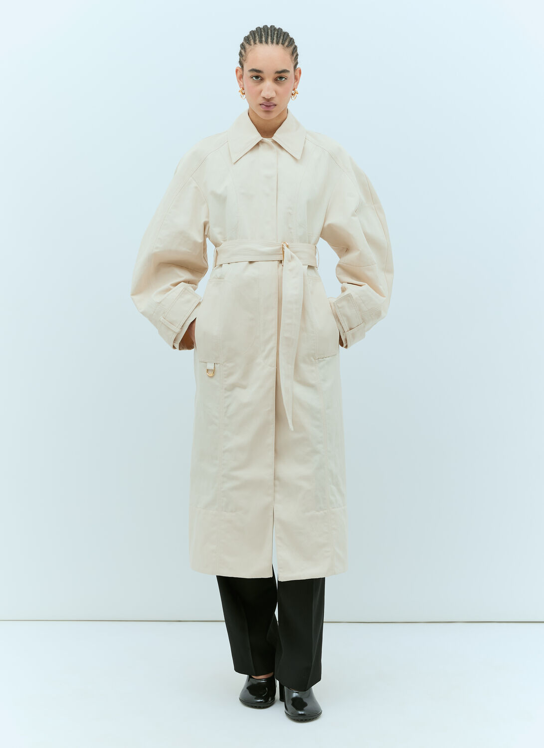 Jacquemus Bari Coat In Cream