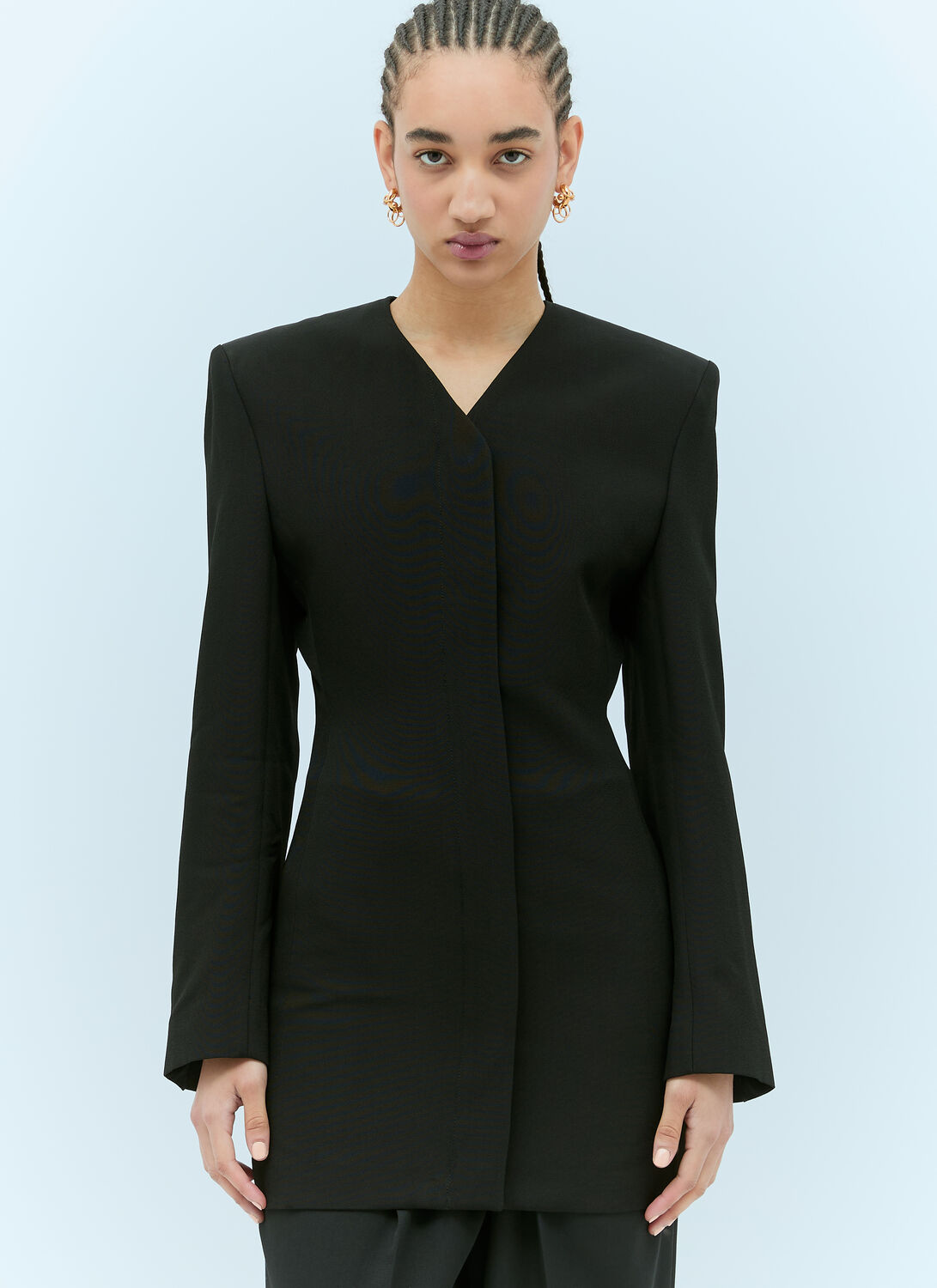 Jacquemus Black Les Sculptures 'la Robe Cubo' Minidress In Black