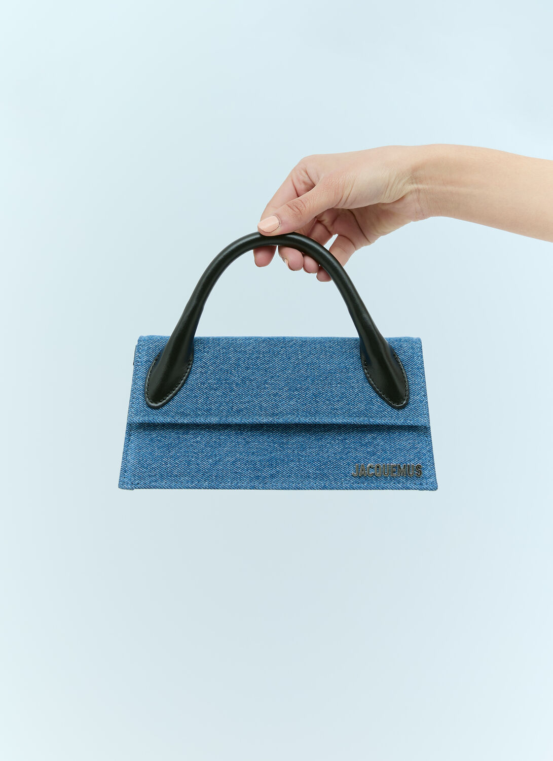 Shop Jacquemus Le Chiquito Long Handbag In Blue