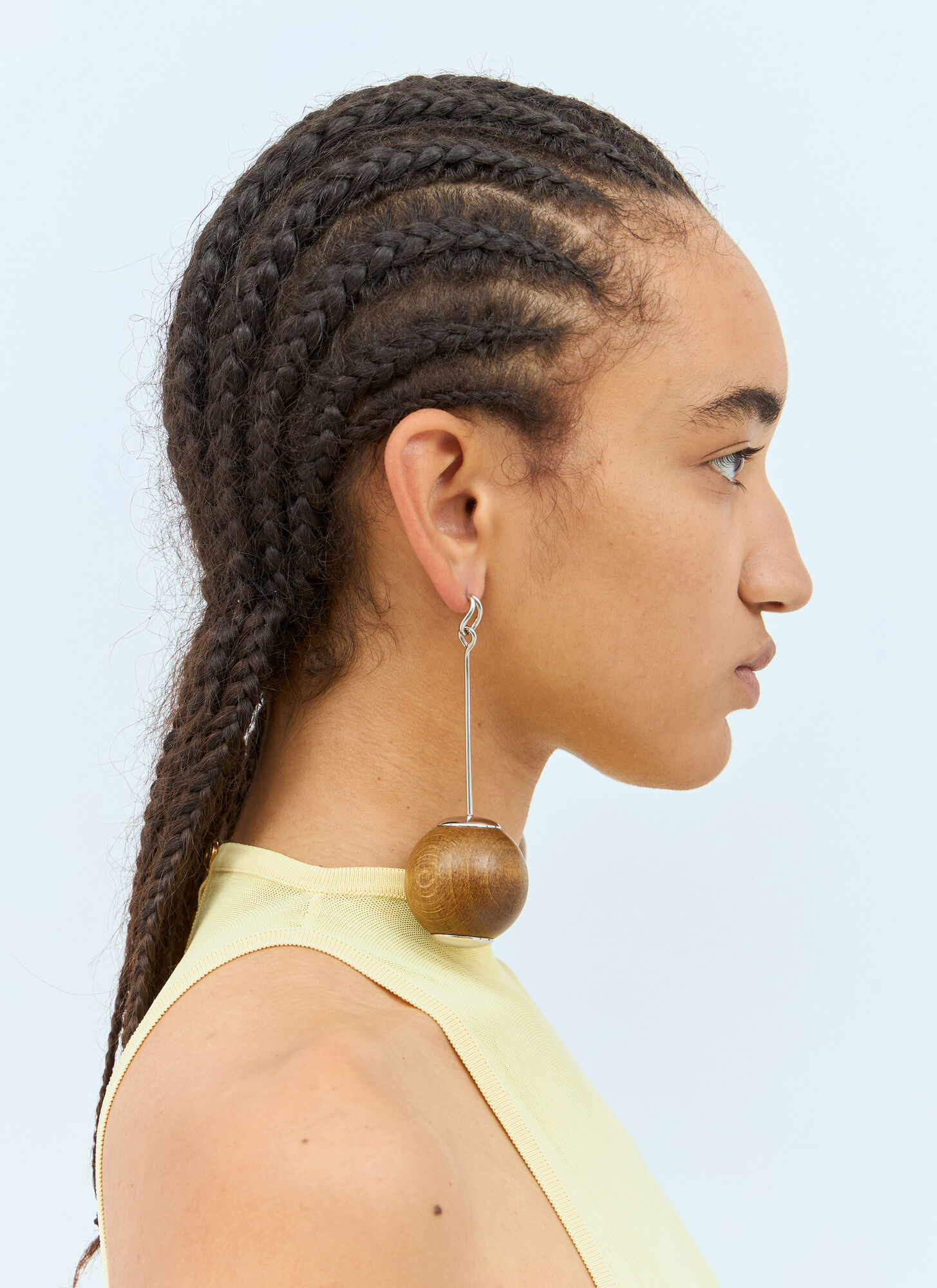 JACQUEMUS Jacquemus Les Grandes Boucles Nodo Earrings - Woman Jewellery Brown One Size　Jacquemus Les Grandes Boucles ノド イヤリング - 女性