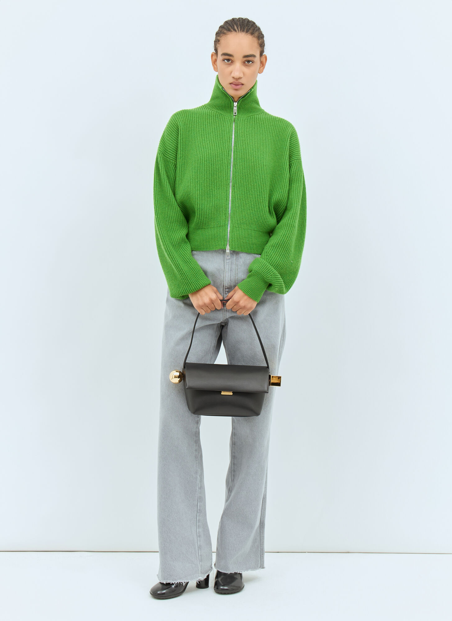  Jacquemus Jacquemus Le Rond Carré Handbag - Frau Schultertaschen Black One Size 