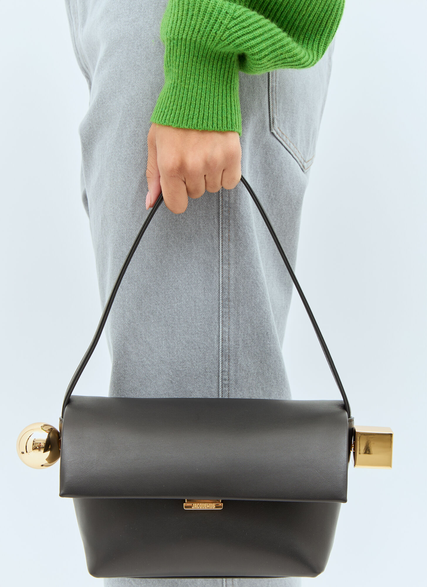 Jacquemus Jacquemus Le Rond Carré Handbag - Frau Schultertaschen Black One Size 