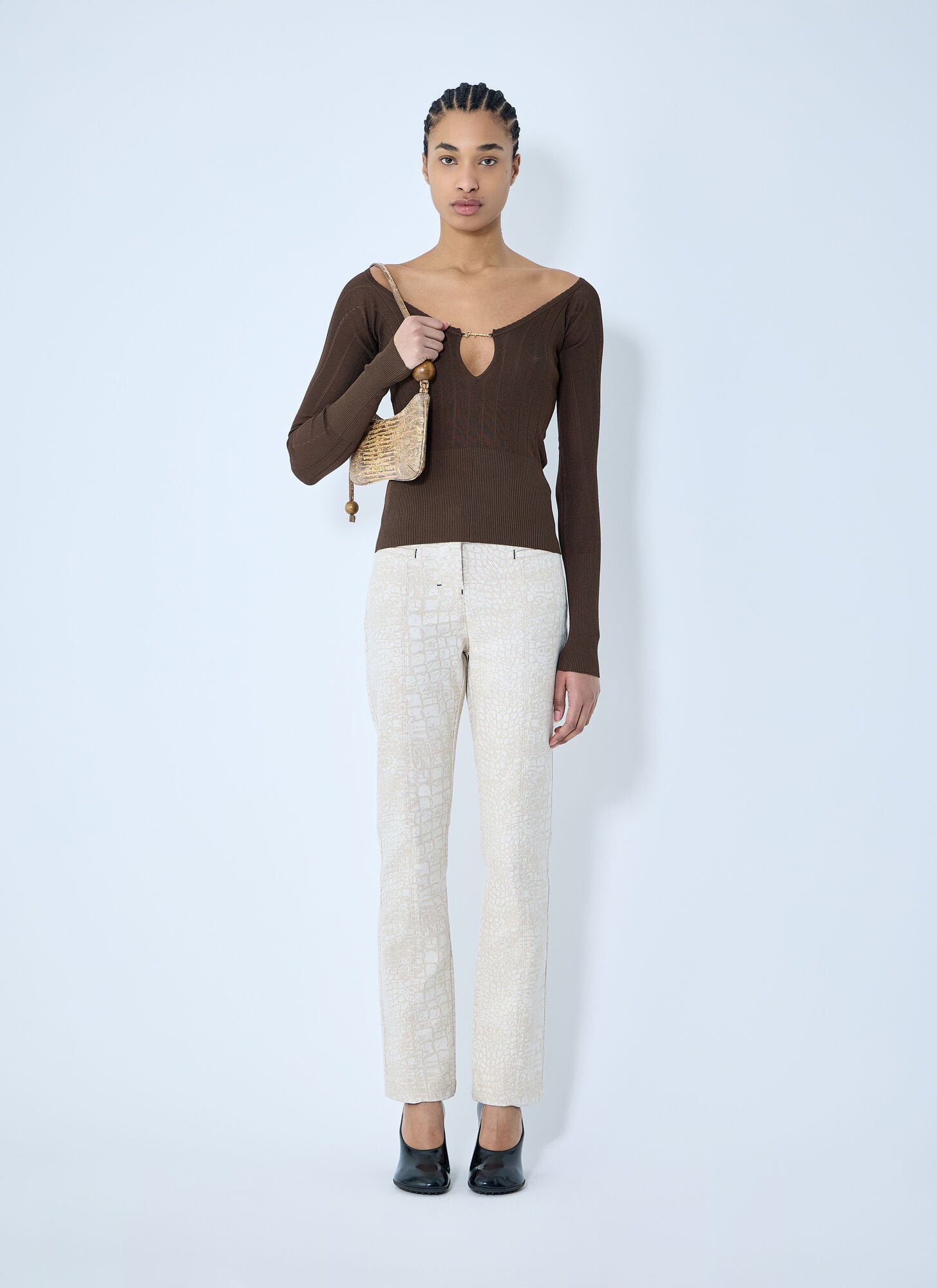  Jacquemus Jacquemus Le Haut Pralu Top - Frau Tops Brown Fr - 40 