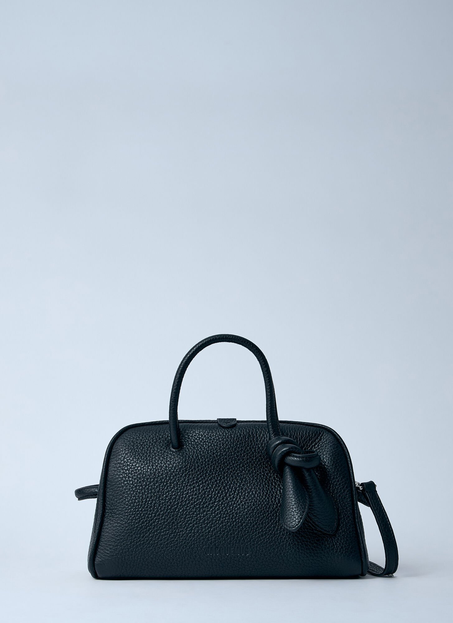 Jacquemus Le Petit Turismo Leather Top Handle Bag In Black