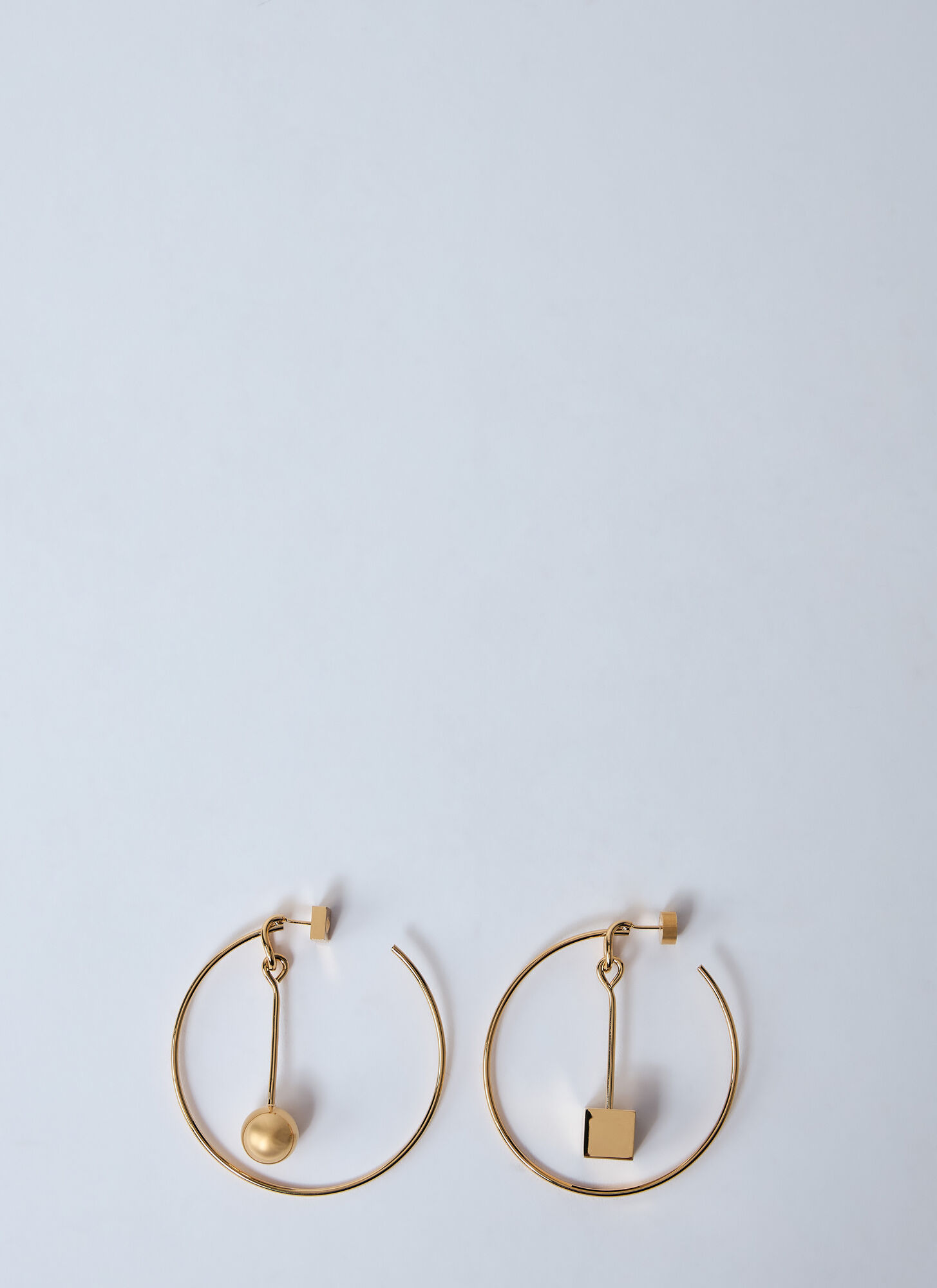 Shop Jacquemus Les Creoles Nodo Earrings In Gold
