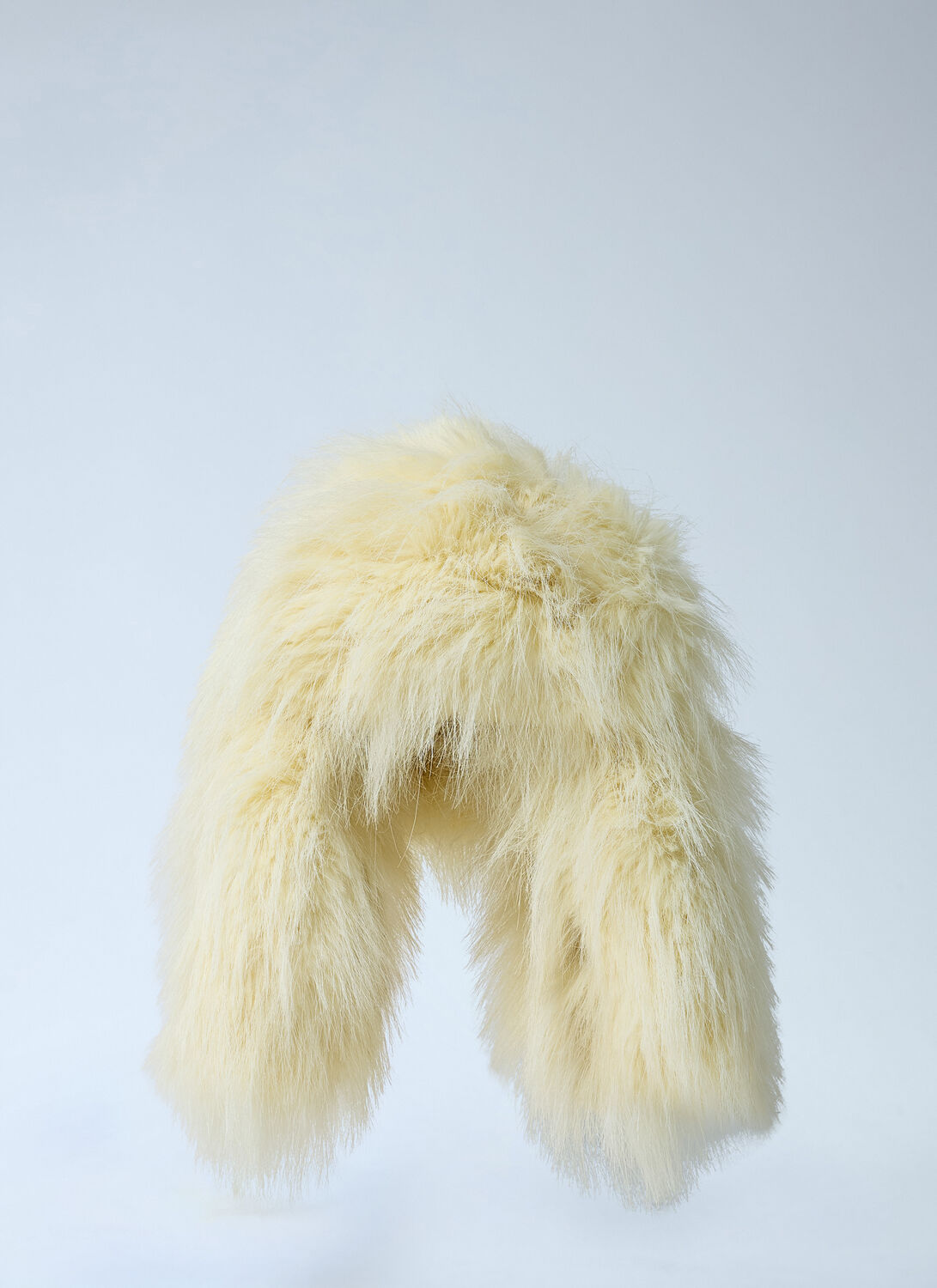 Jacquemus Grande Chapka Voluminous Faux-fur Headpiece In Yellow