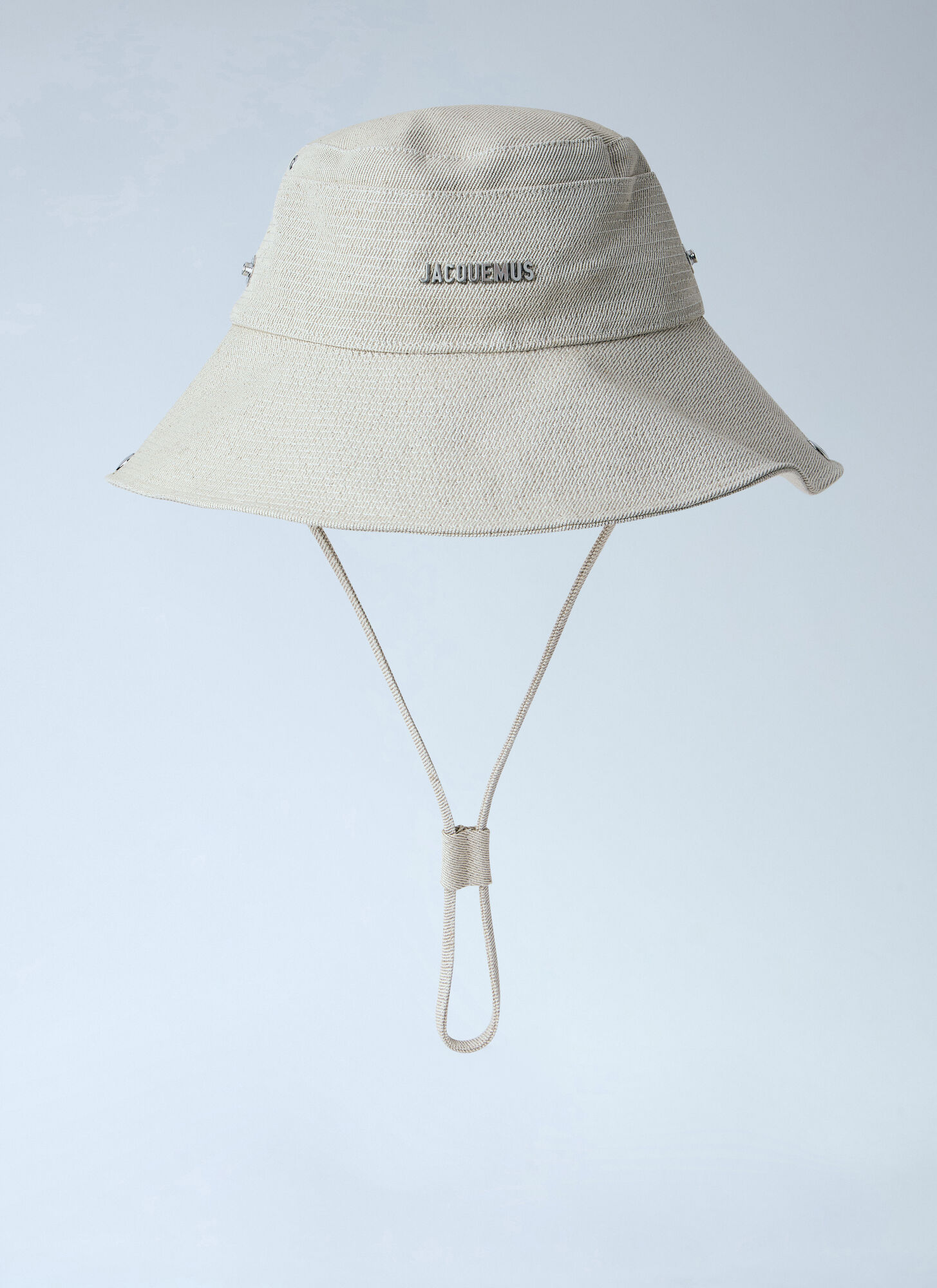 JACQUEMUS Jacquemus Le Bob De-nmes Bucket Hat - Woman Hats White 58　Jacquemus Le Bob De-nmes バケット ハット - 女性用帽子 ホワイト 58