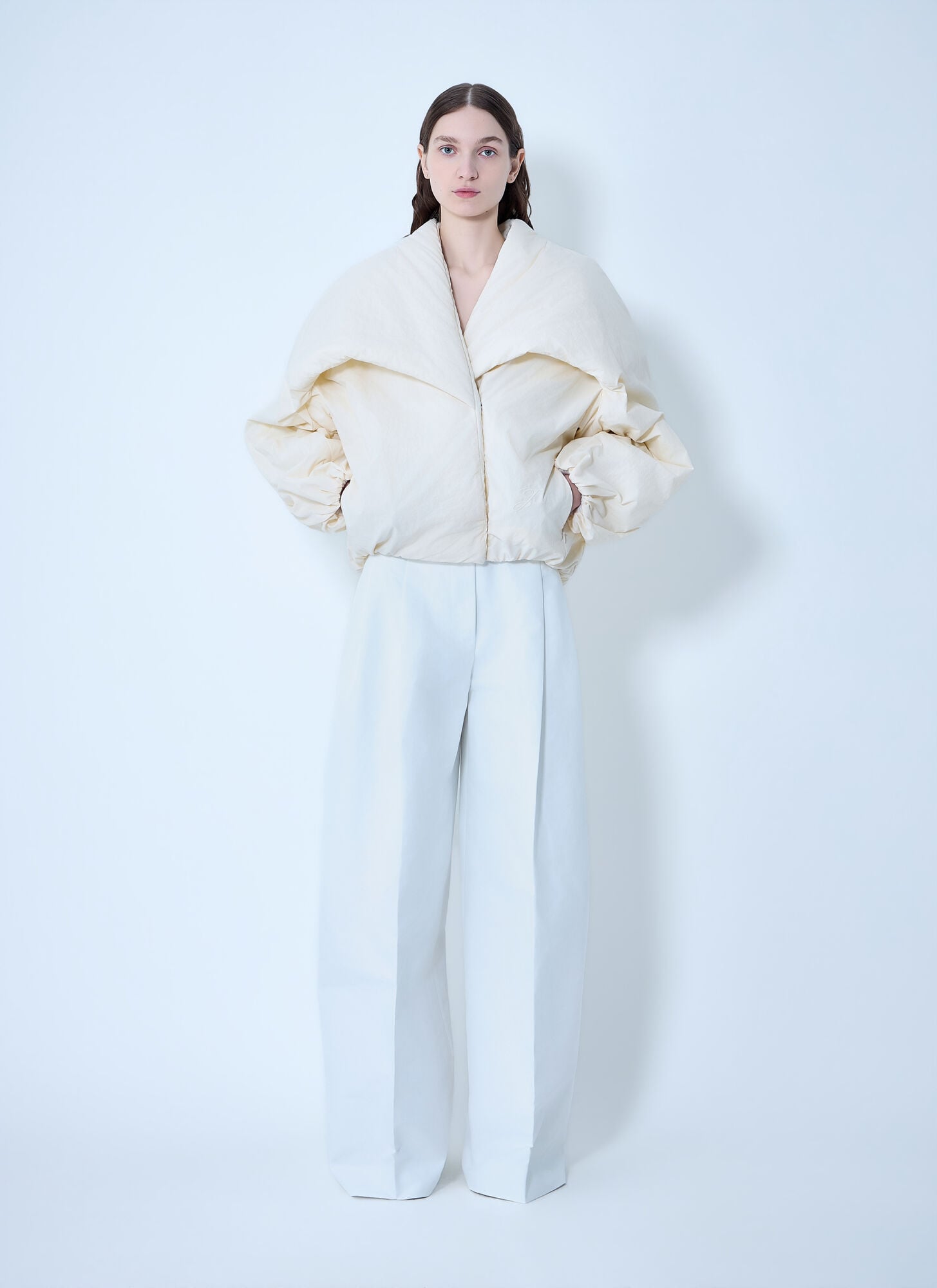  Jacquemus Jacquemus The Châle Bomber Jacket - Frau Jacken White Fr - 34 