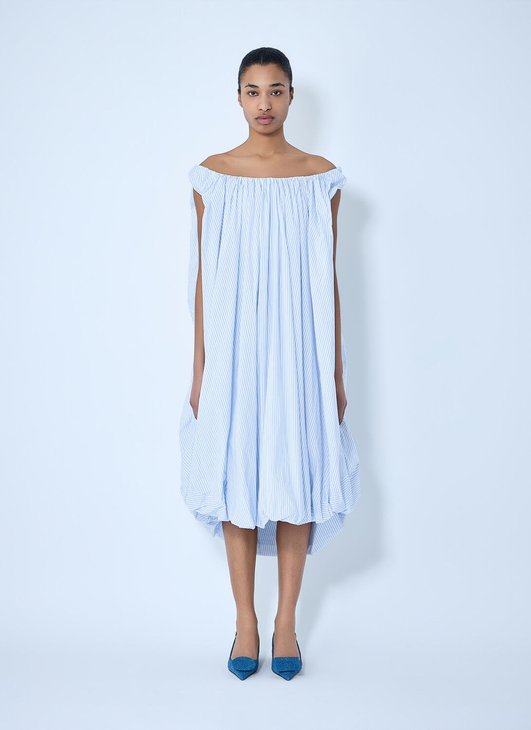 Jacquemus Le Lavande Midi Dress - Woman Dresses Light Blue Fr - 34