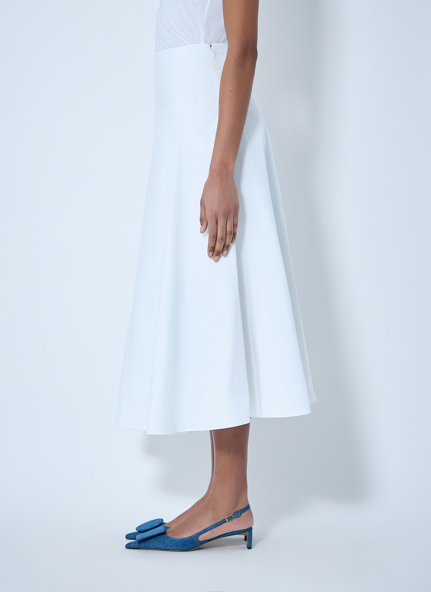  Jacquemus Jacquemus A-line Midi Skirt - Frau Röcke White Fr - 36 