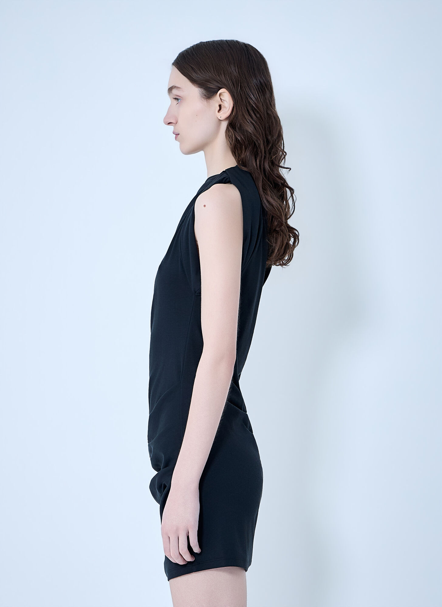  Jacquemus Jacquemus La Mini Robe Drapeado Mini Dress - Frau Kleider Black L 