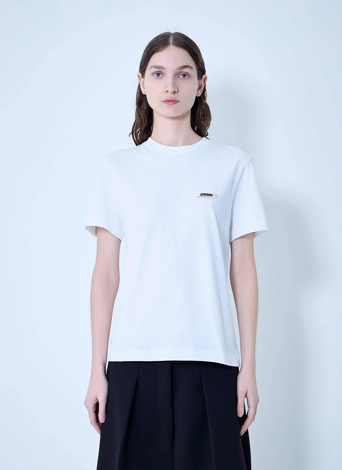 Jacquemus Gros Grain T-shirt - Woman T-shirts White L　Jacquemus Gros Grain T シャツ - 女性 T シャツ ホワイト L Jacquemus