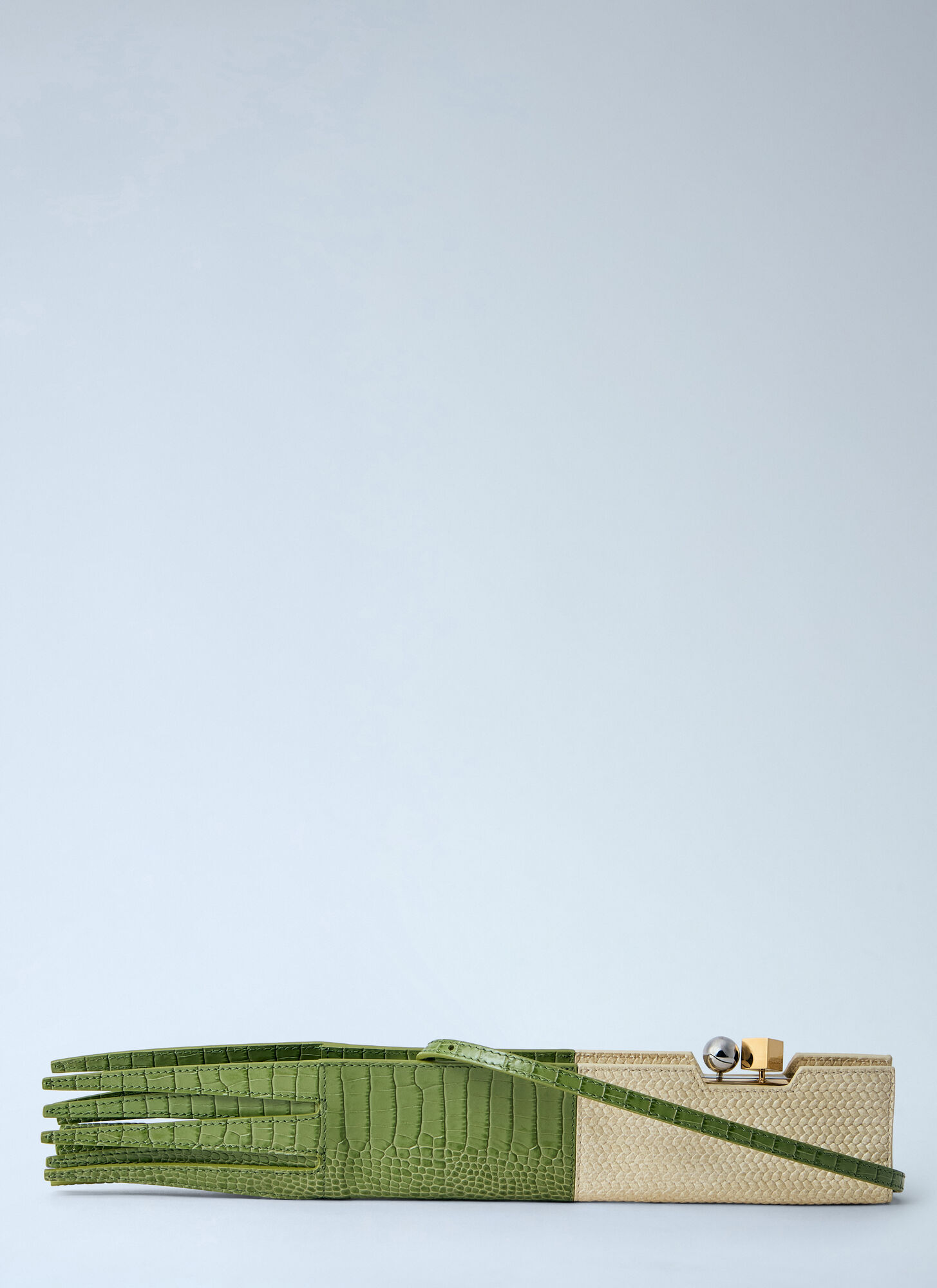 Jacquemus The Poireau Clutch Bag - Woman Clutch Bags Green One Size　Jacquemus The Poireau クラッチ バッグ - 女性用クラッチ バッグ グリーン フリー サイズ Jacquemus