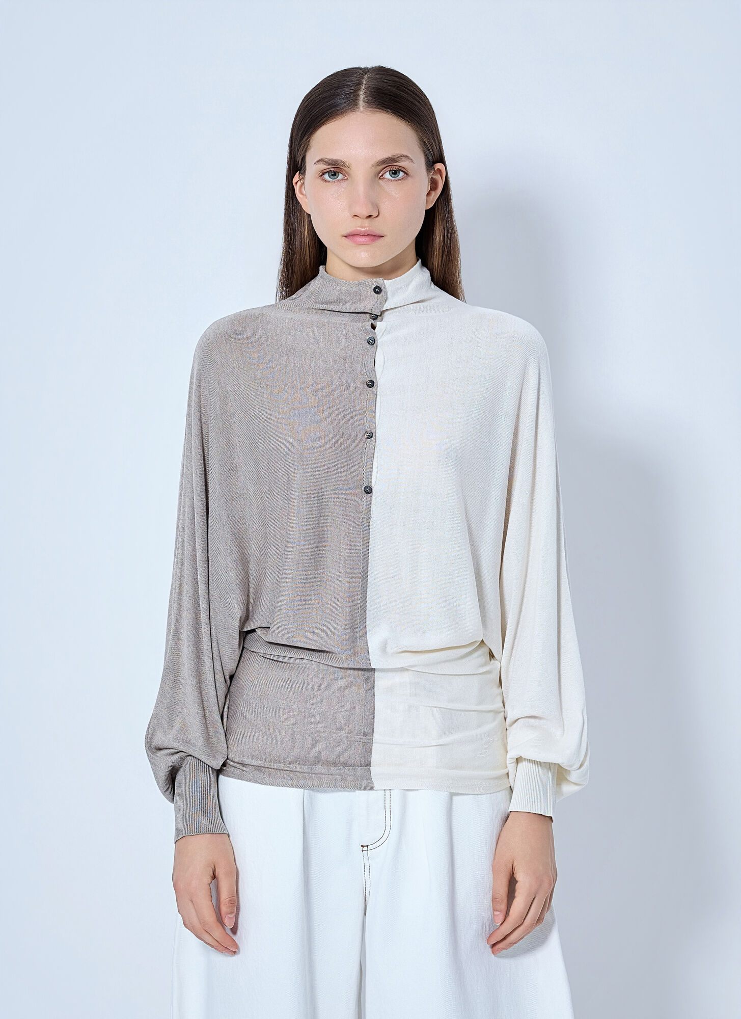 Jacquemus Beige Le Losange Knit Polo - Frau Strick Fr - 38 - Immagine 1